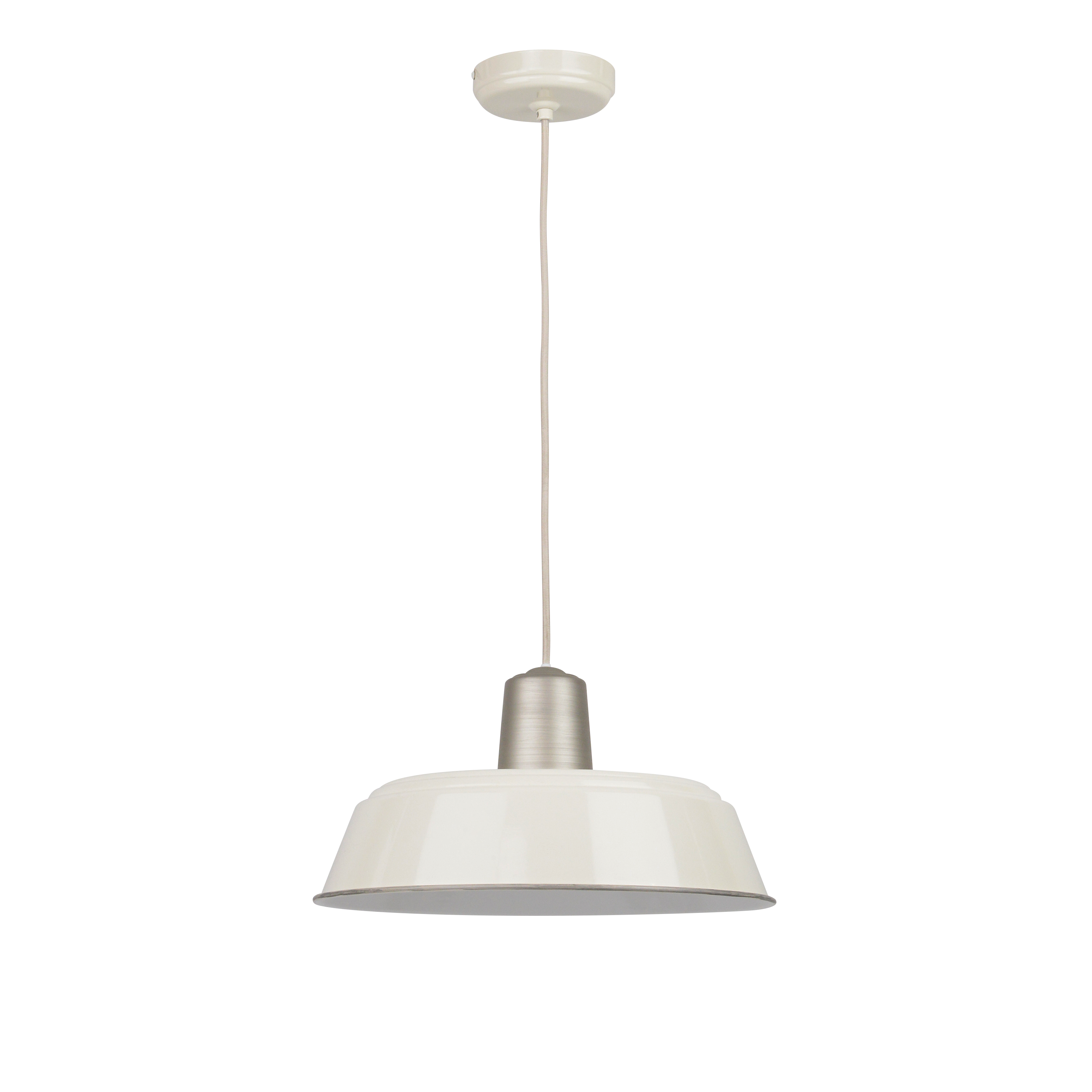 Lampadario Country charm Milky beige paralume beige E27 Ø38cm INSPIRE - 3