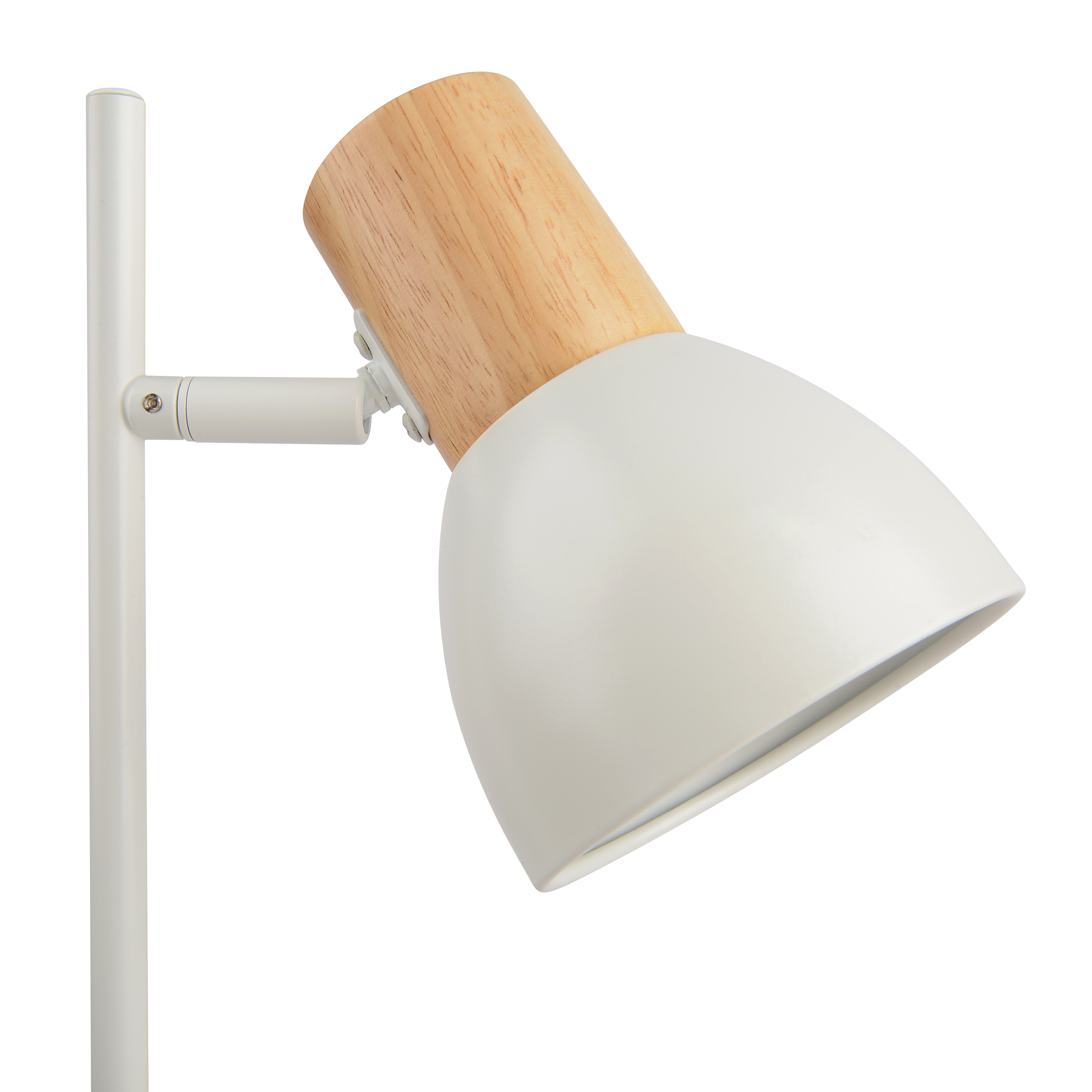 Lámpara de mesa compatible con casquillo E14 Venosa INSPIRE con estructura acero blanco pantalla blanca de acero alimentación a red - 6