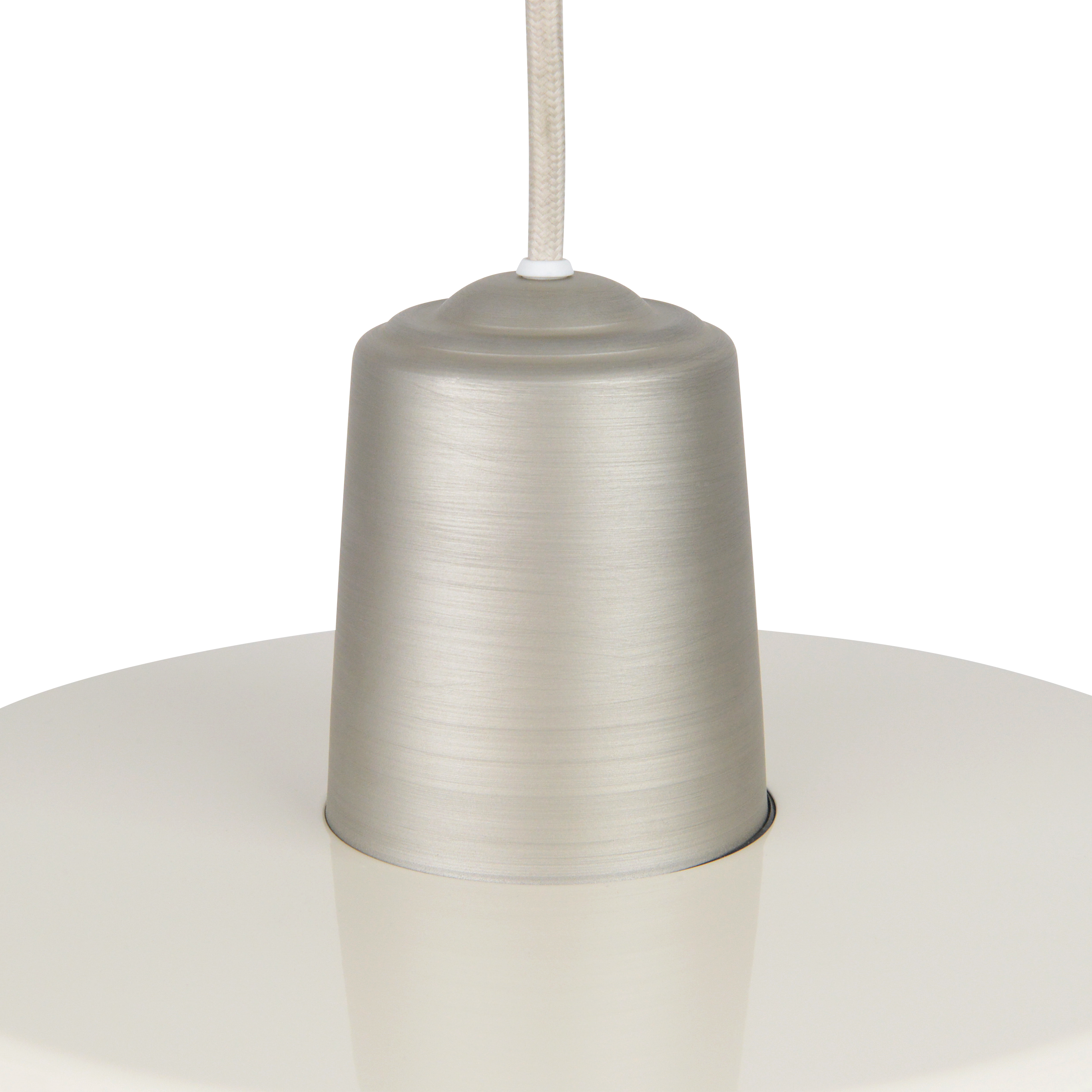 Lampadario Country charm Milky beige paralume beige E27 Ø38cm INSPIRE - 10