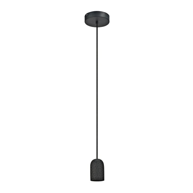 Suspension Rood ciment, noir, Diam.6.4 cm INSPIRE, E27