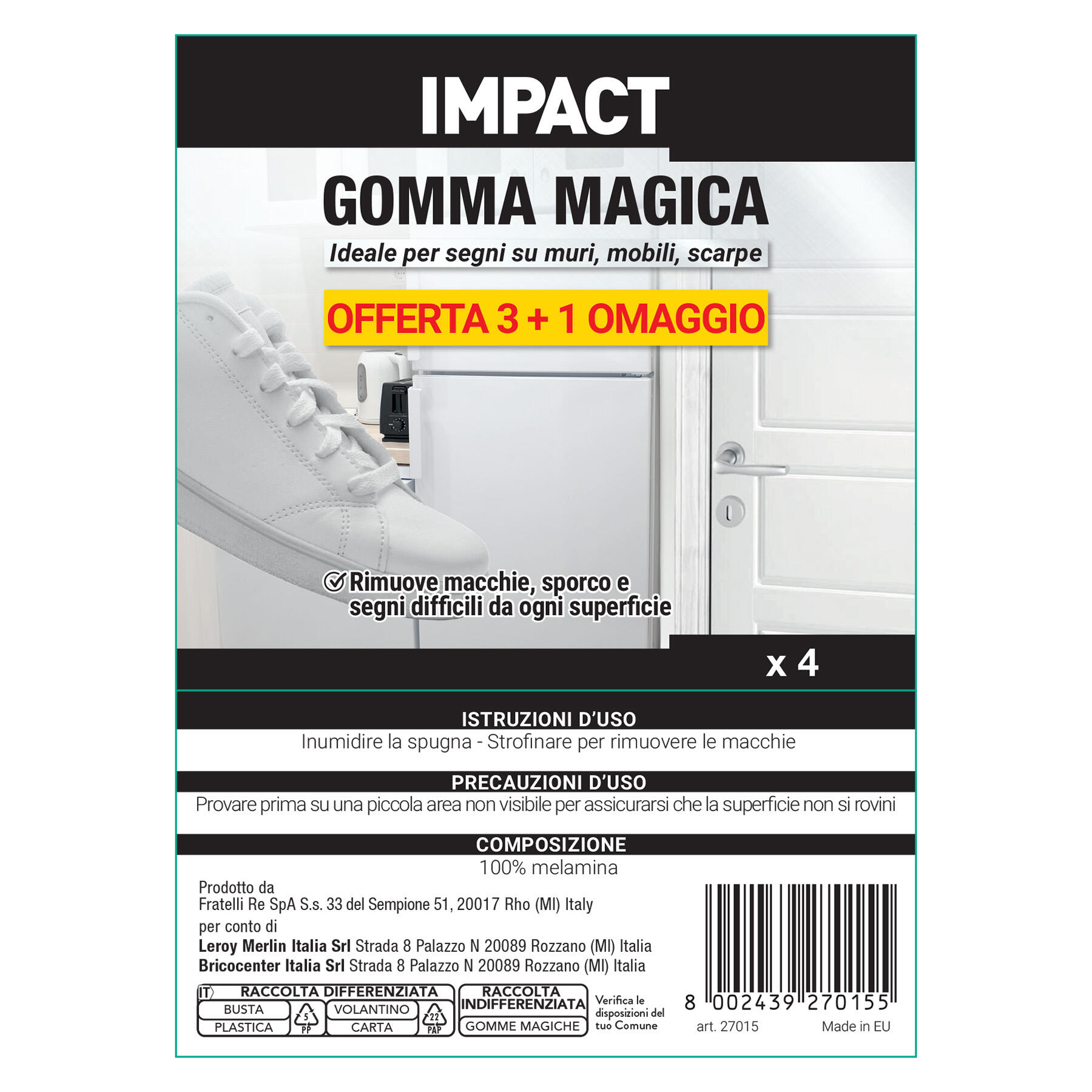 Gomma magica IMPACT GOMMA MAGICA 4 pezzi 4 pezzi - 3