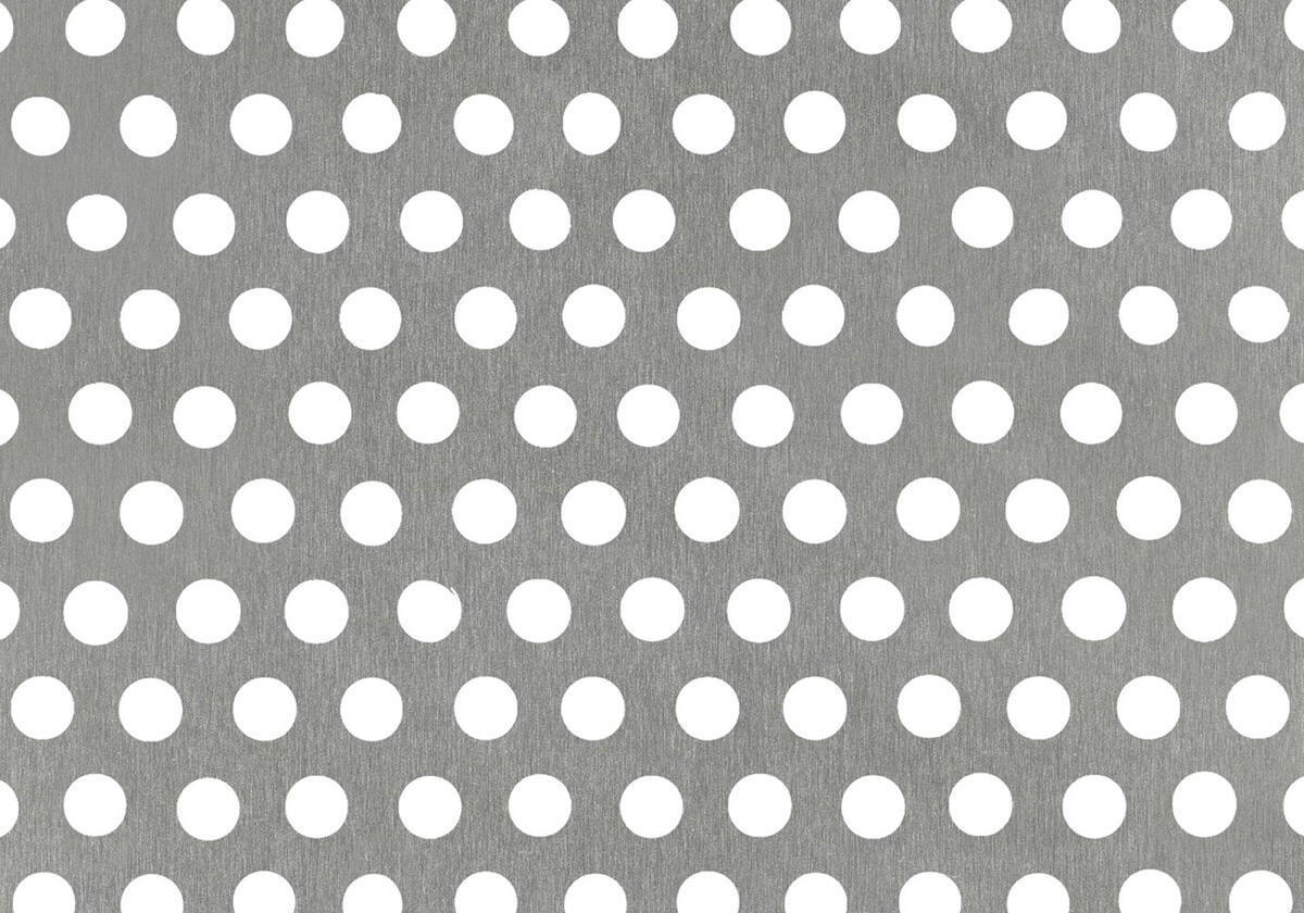 Lamiera Forata Acciaio Inox 1,0mm - Griglia Rv5-8, 950x1000mm, 1.4301 VA