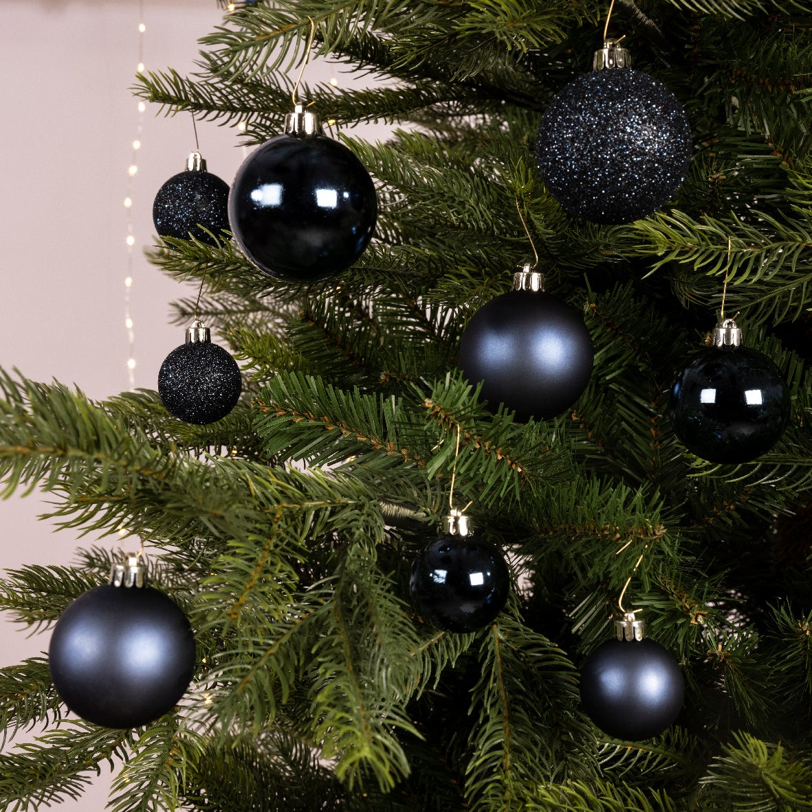 Kit 30 boules plastique bleu nuit - 2
