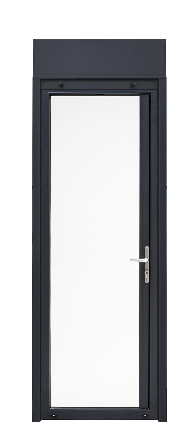 Porte fenêtre/volet roul.alu Essentiel H.215xl.80cm 1vt tirant D gris anthracite