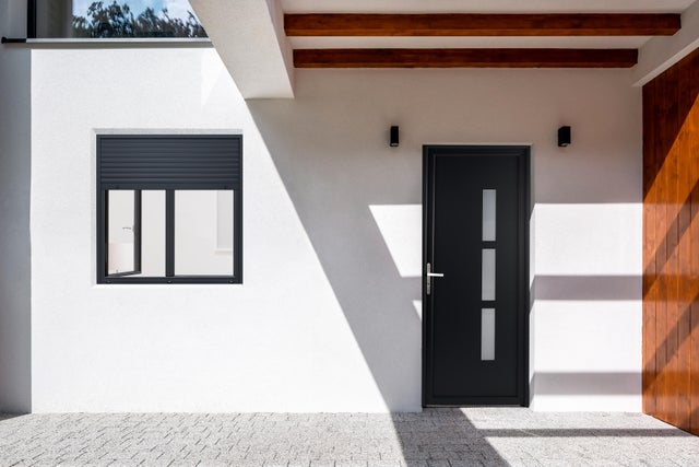 Fenêtre Ronde Fixe En PVC Gris Anthracite 7016 - Double Vitrage, œil De Bœuf VEKA