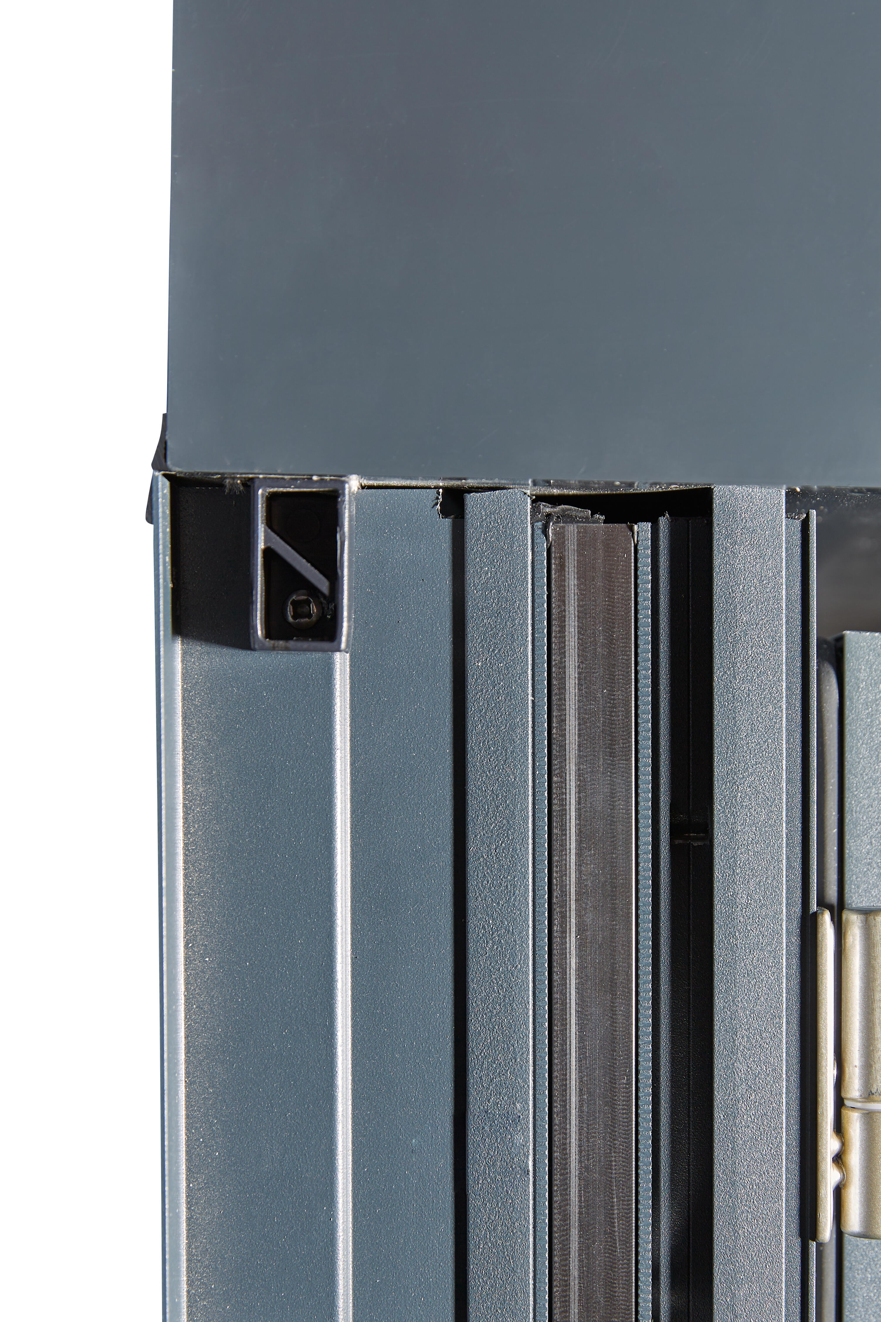 Porte fenêtre/vol.roulant alu Essentiel H.215xl.90cm 1vt tirant G gris anthracit - 12