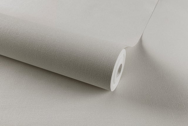 Papier peint intissé Textile mat INSPIRE blanc