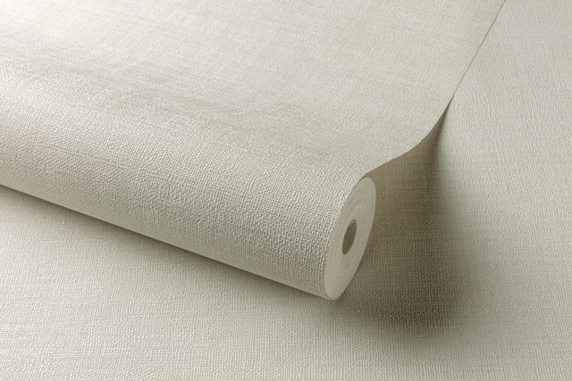 Papier peint intissé Textile nacré INSPIRE blanc