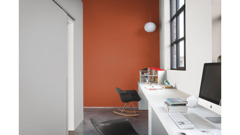 Peinture mur, boiserie tomette satin DULUX VALENTINE Crème de couleur 0.5L - 4