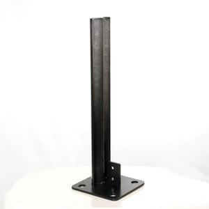 Support pour poteau multiangle acier galva peint epoxy anthracite, H350mm