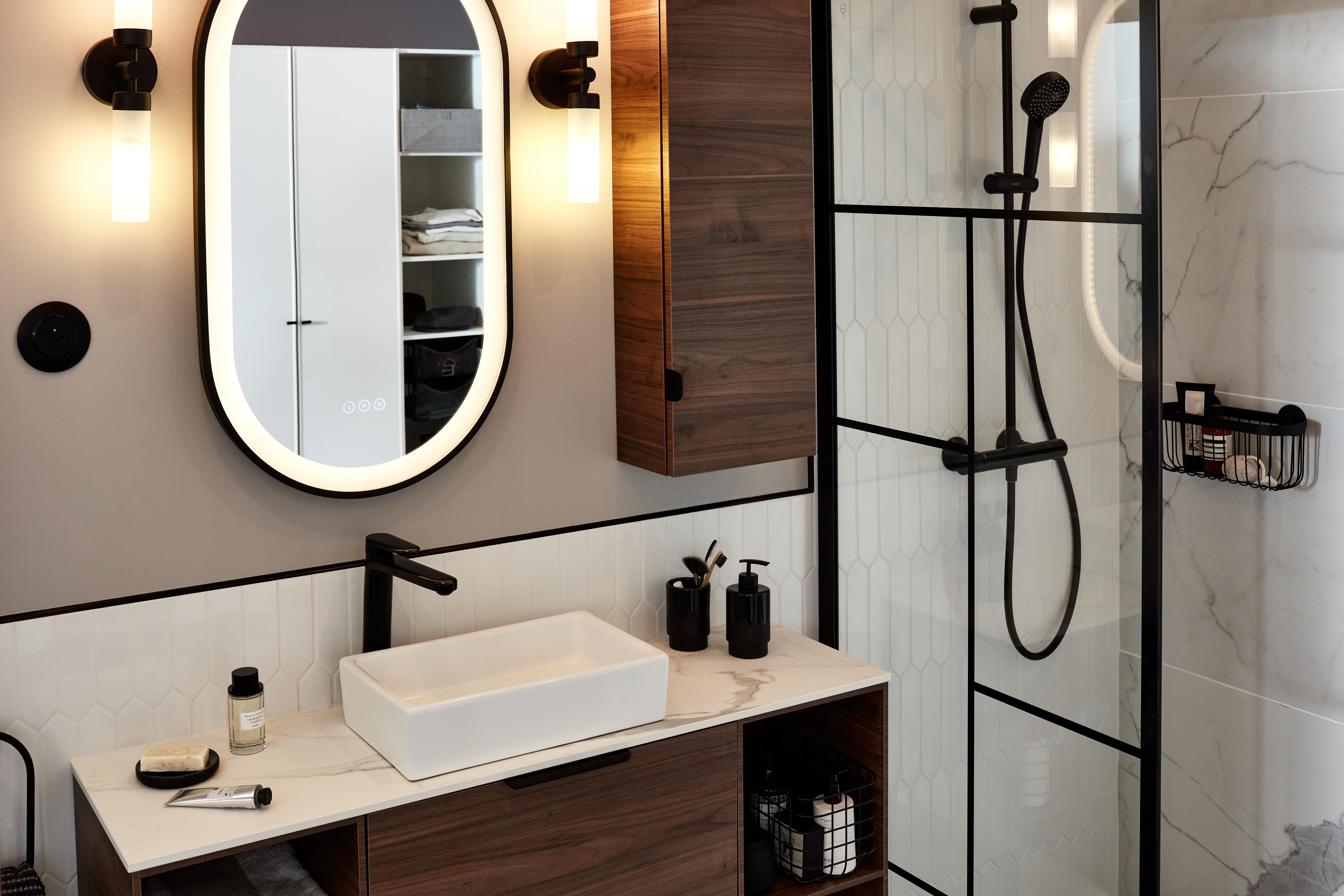 Espelho com iluminação 50x90 cm Mp Glass Swann - 15