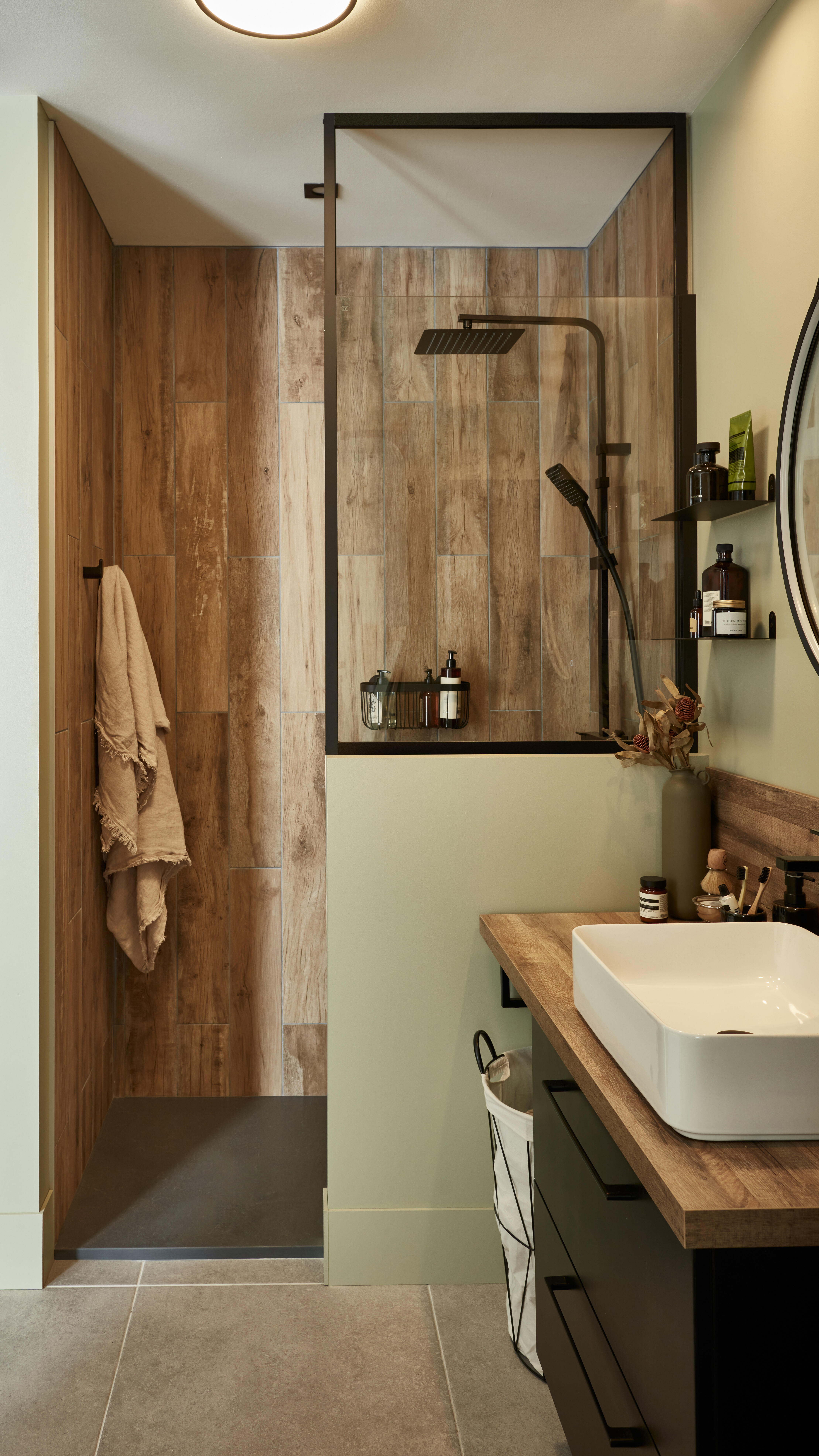 Pare-muret fixe transparent noir, H.110 x l.120 cm Unik - 7
