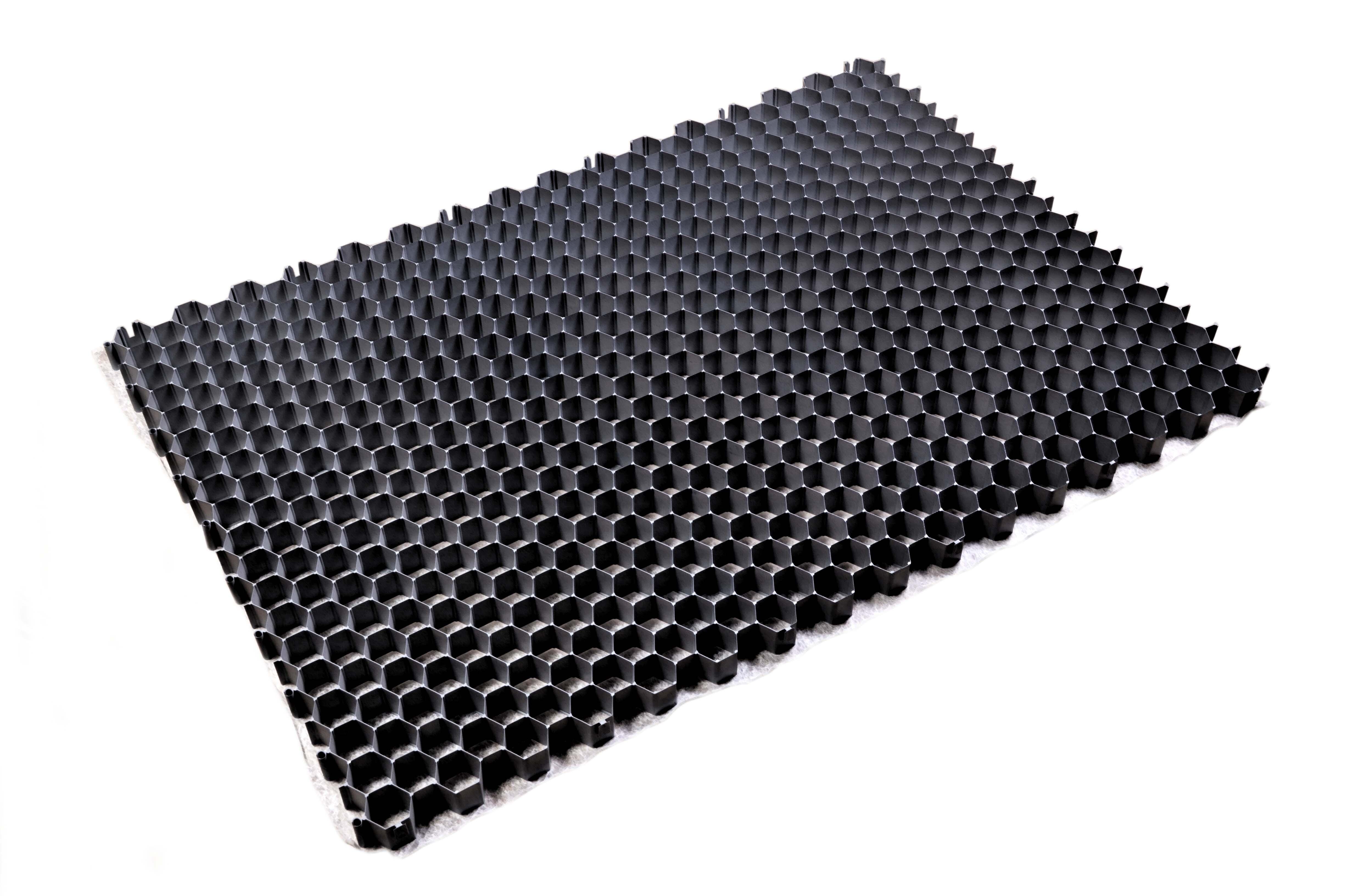 Plaque stabilisatrice pour gravier avec géotextile, ALVEPLAC Grise - 3