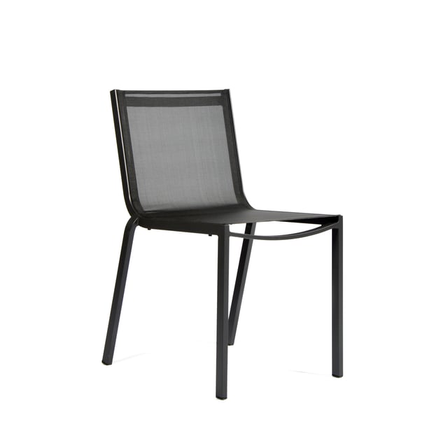 Chaise de jardin en aluminium Horizon anthracite