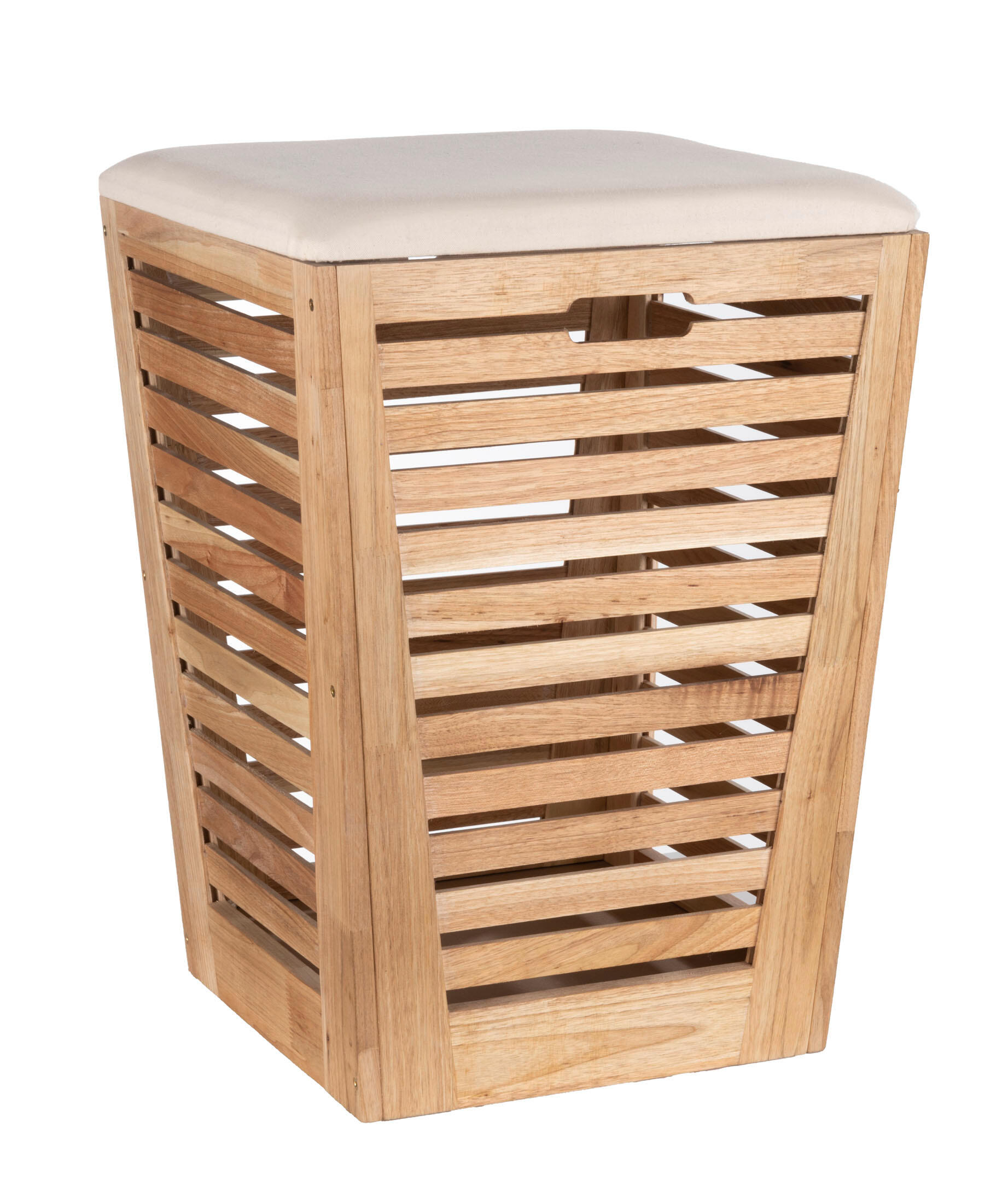 Panier à linge Bambusa l.40 x H.56 x P.40 cm WENKO - 3