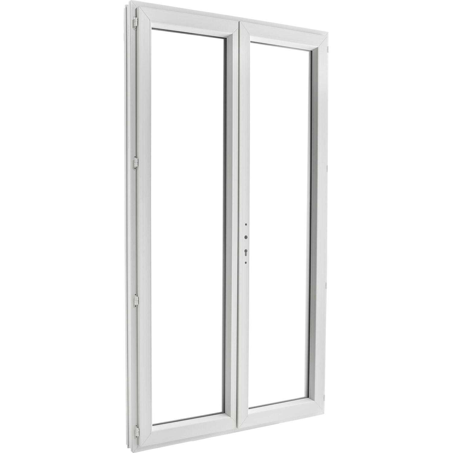 Porte fenêtre PVC Essentiel H.215xl.140cm 2 vantaux blanc - 6