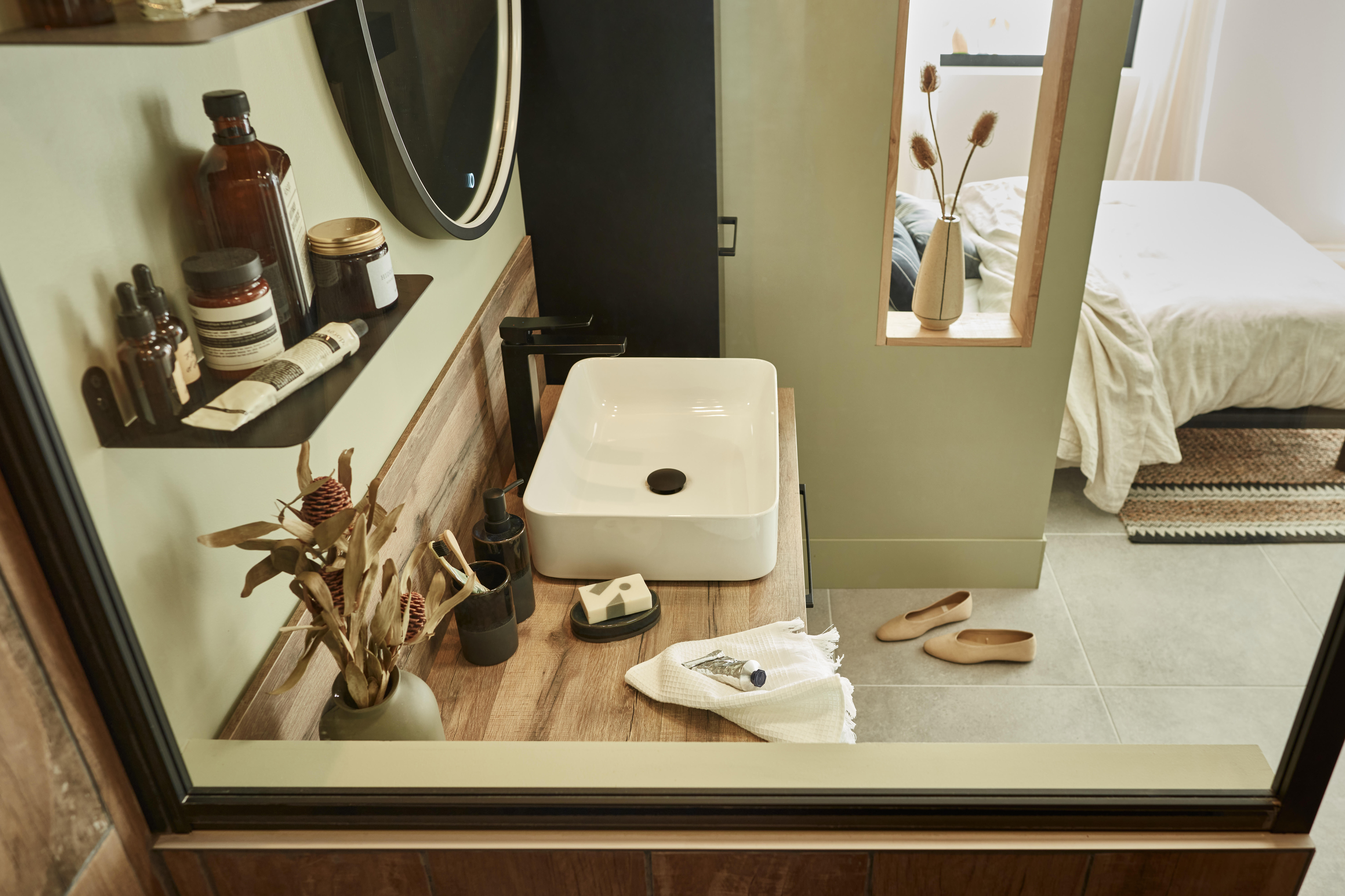 Vasque à poser céramique rectangulaire Studio l.50 x P.36 cm blanc brillant - 3