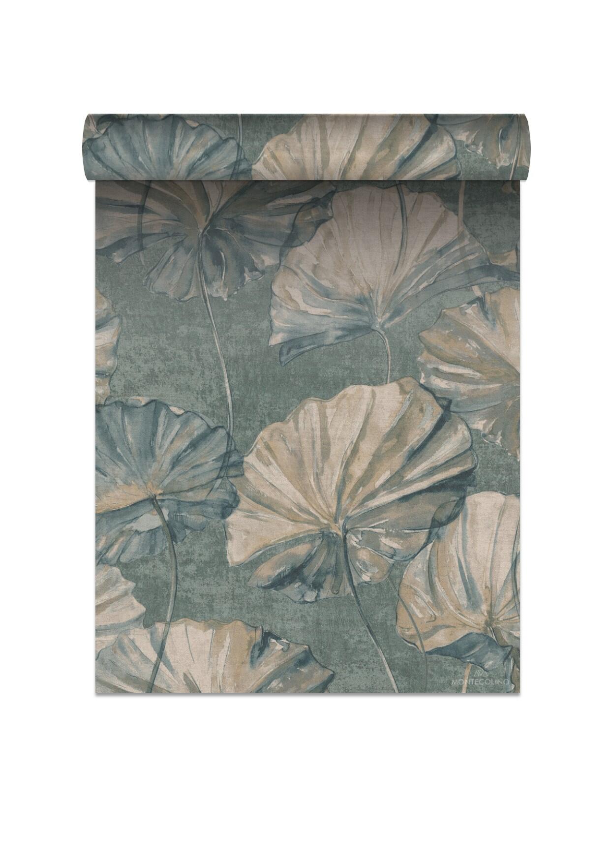 Papier Peint Panoramique Nénuphar Doux 3D - Autocollant Et Amovible, Style Nature Pour Salon Ou Chambre