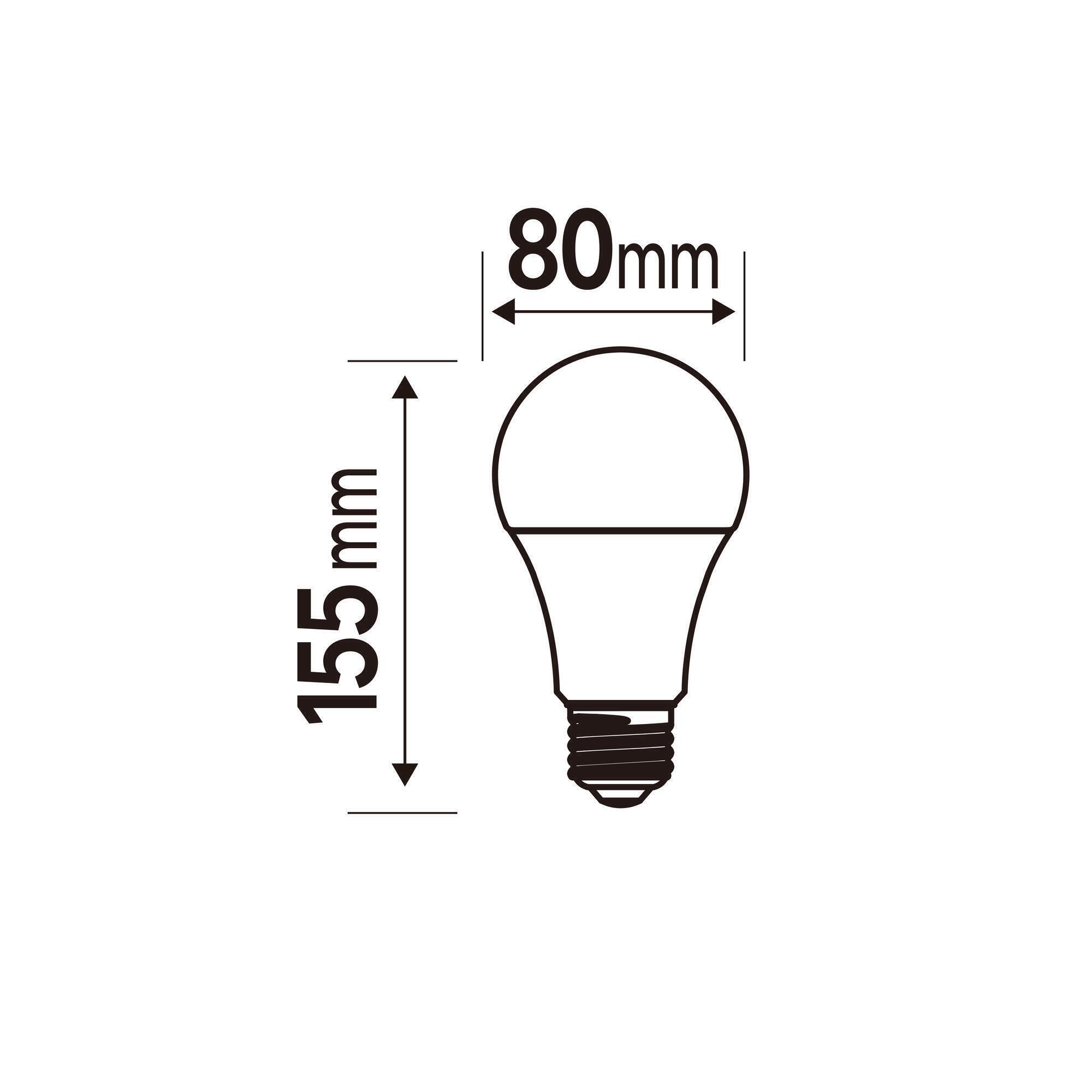 Ampoule led plastique, E27, 3452Lm = 200W, blanc neutre, LEXMAN - 4