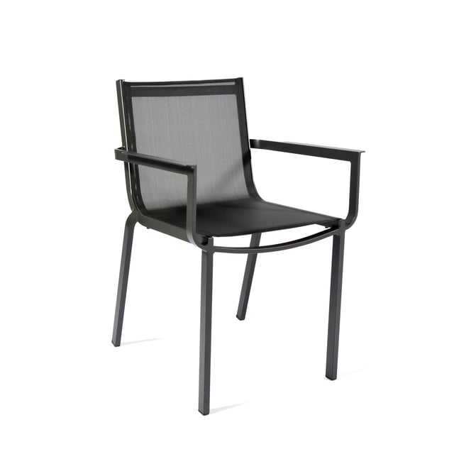 Fauteuil de jardin en aluminium Horizon anthracite