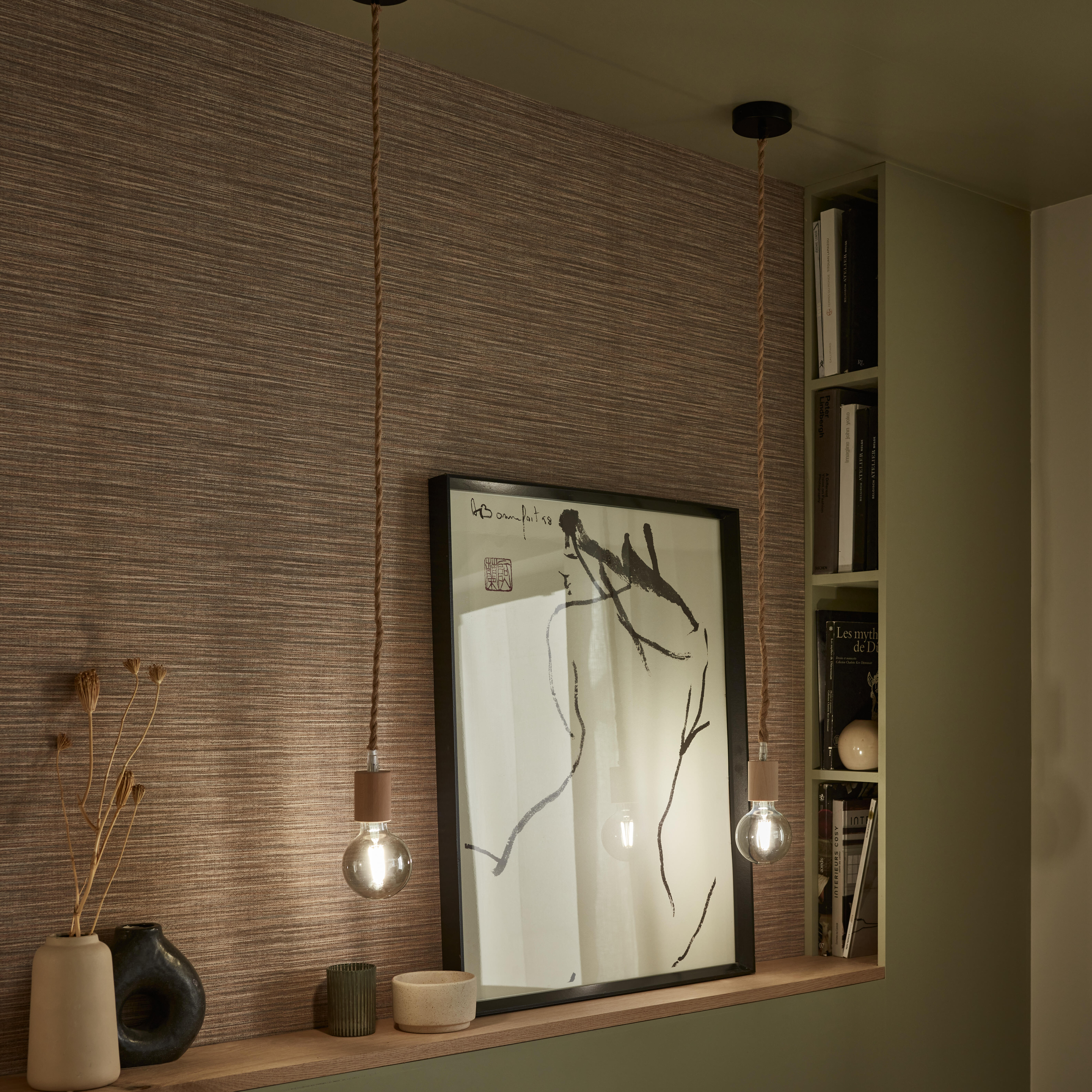 Kit douille e27 filetage bois beige CREATIVE CABLES - 5