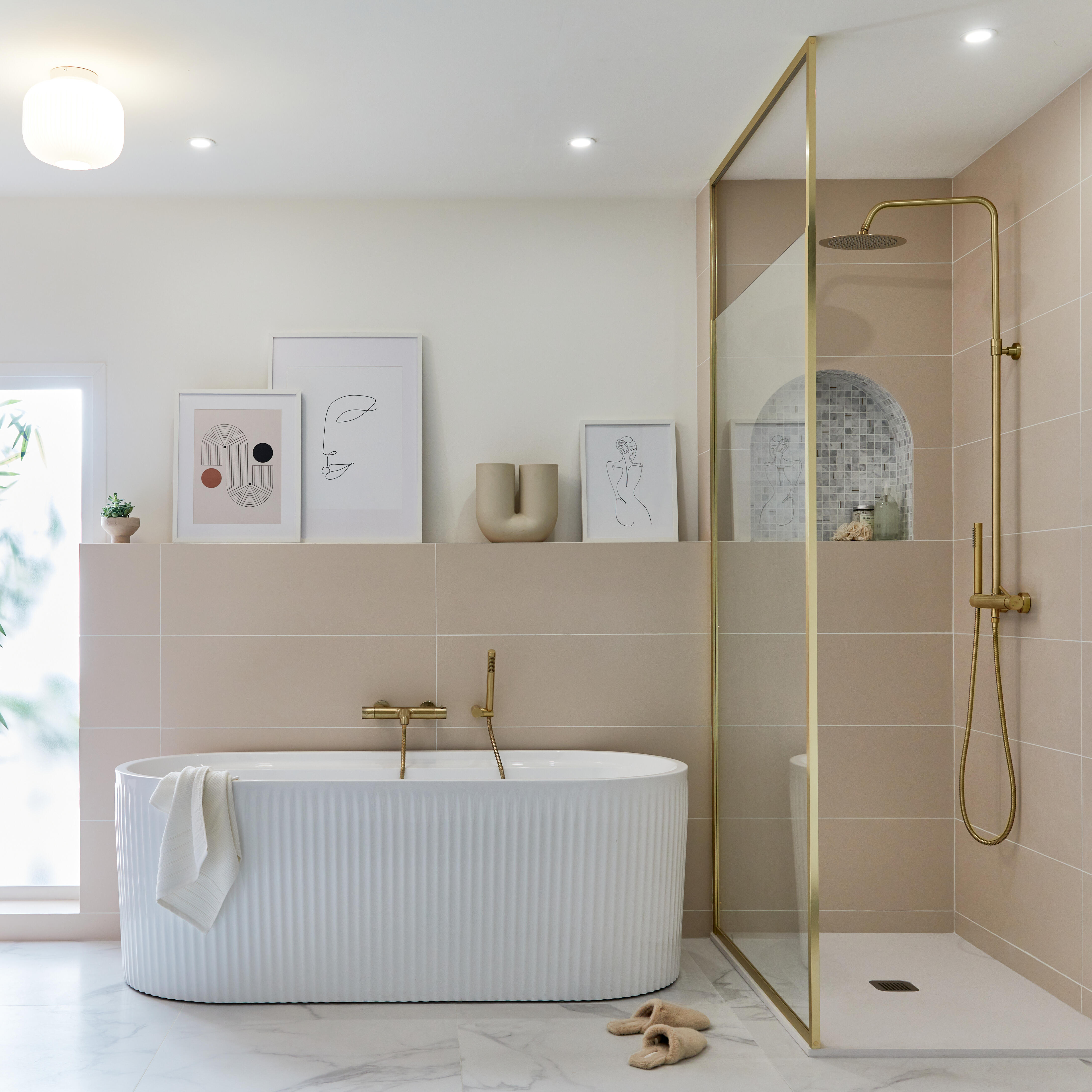 Plafonnier salle de bain E27 Laguna, D.24 cm verre blanc, Brilliant - 4