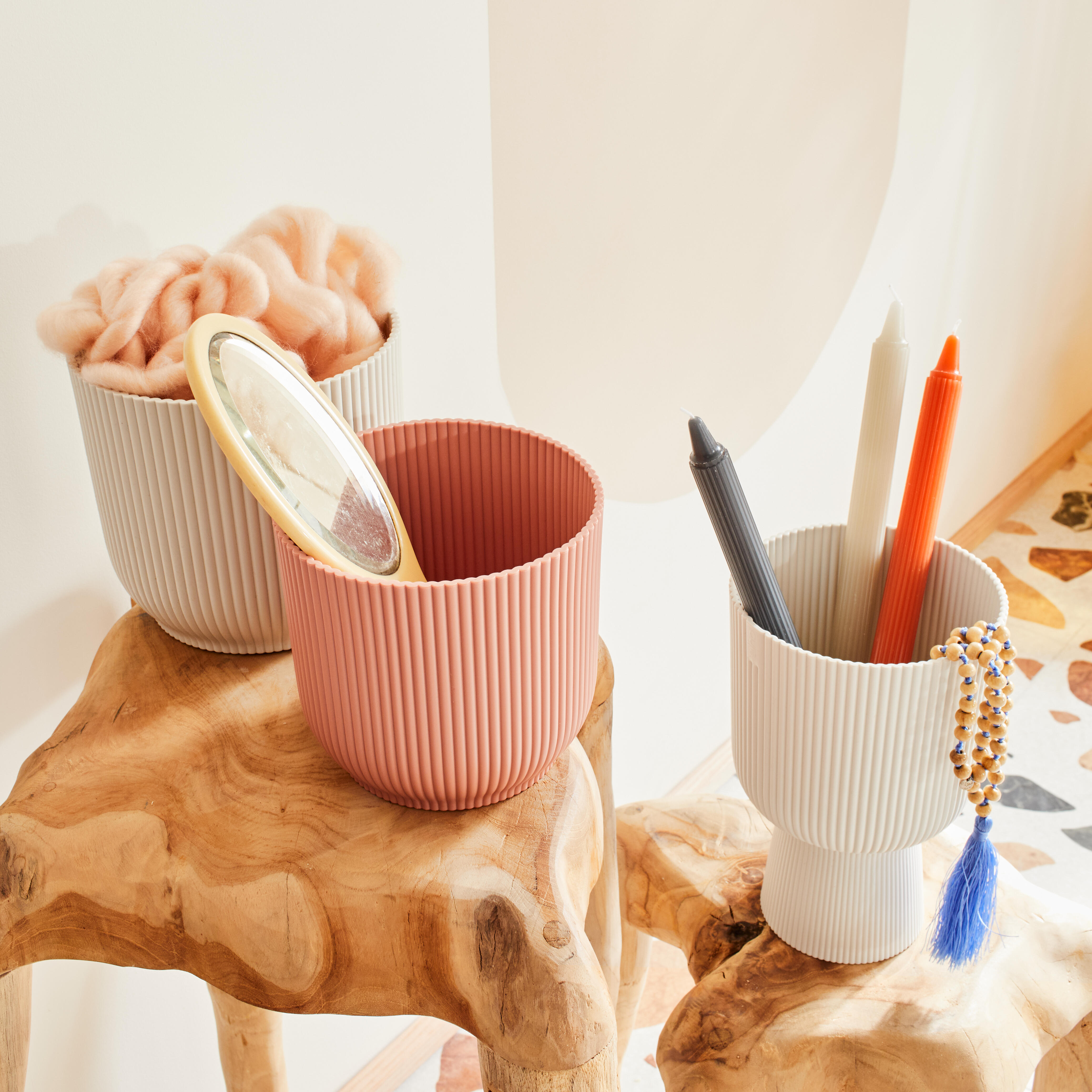 Pot de fleur rond ELHO D.14 x H.12.9 cm rose - 2