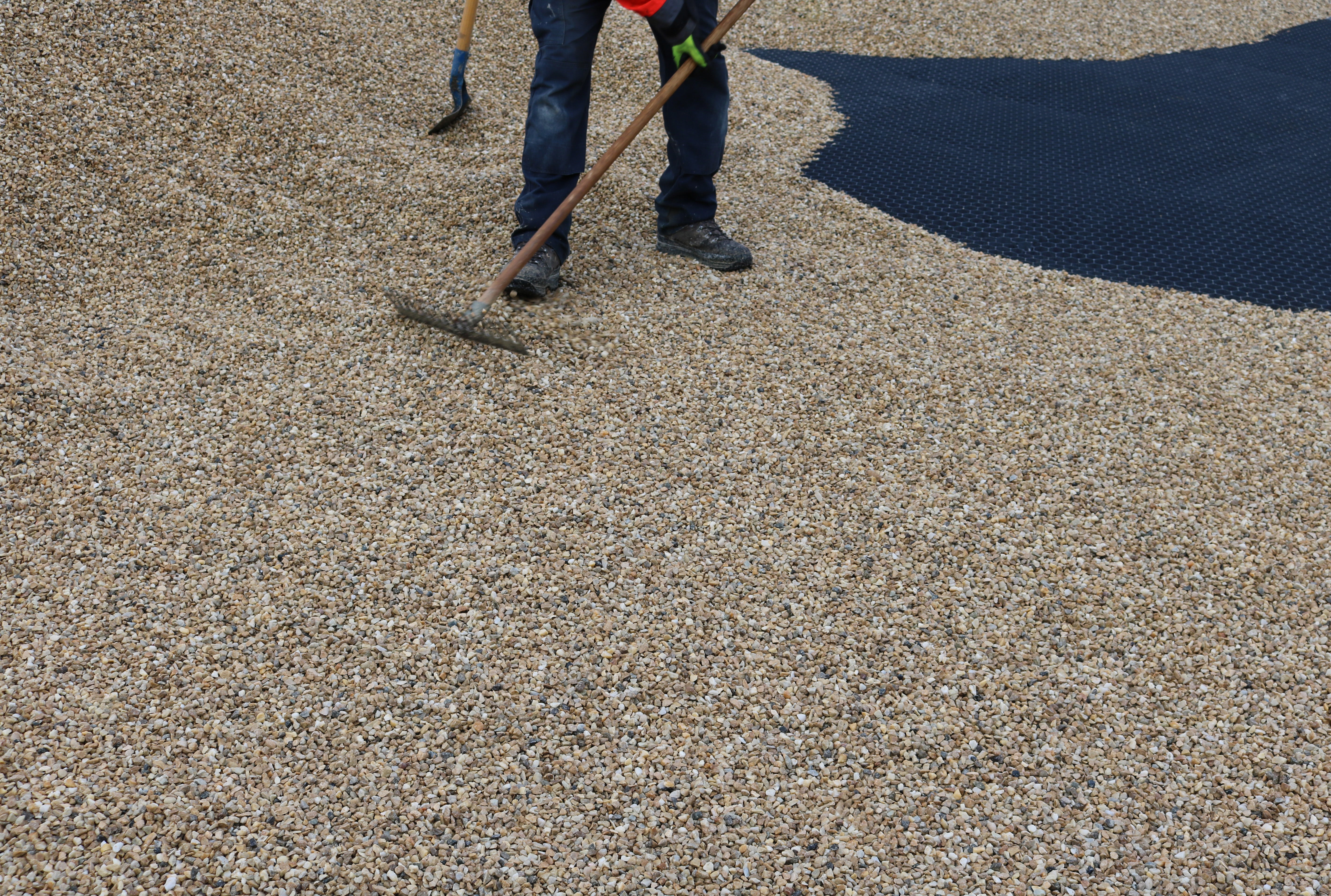 Plaque stabilisatrice pour gravier avec géotextile, ALVEPLAC Grise - 2