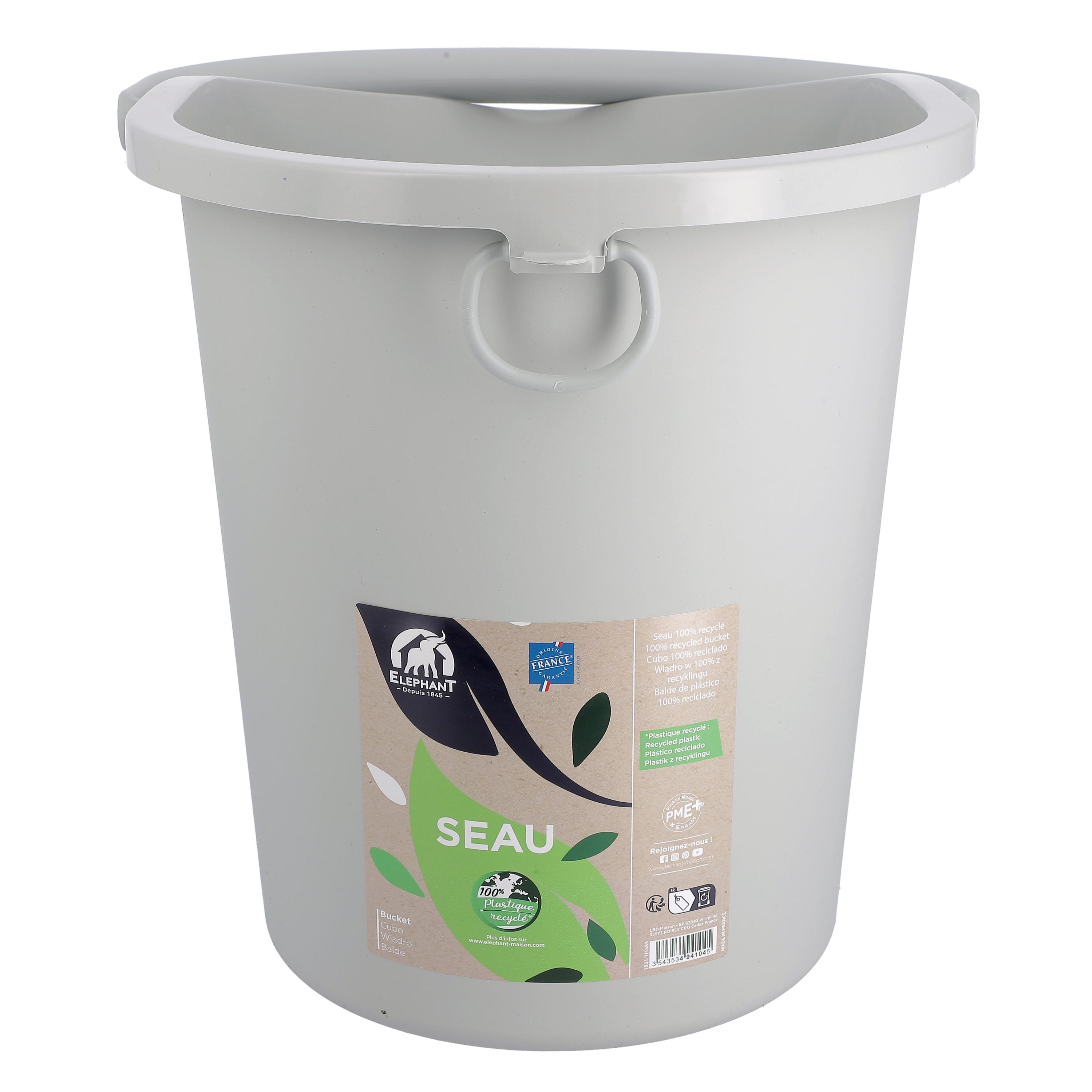 Seau en plastique blanc de 10 litres - Emballage - Matériel apicole Seau en plastique blanc de 10 litres - Emballage - Matériel apicole