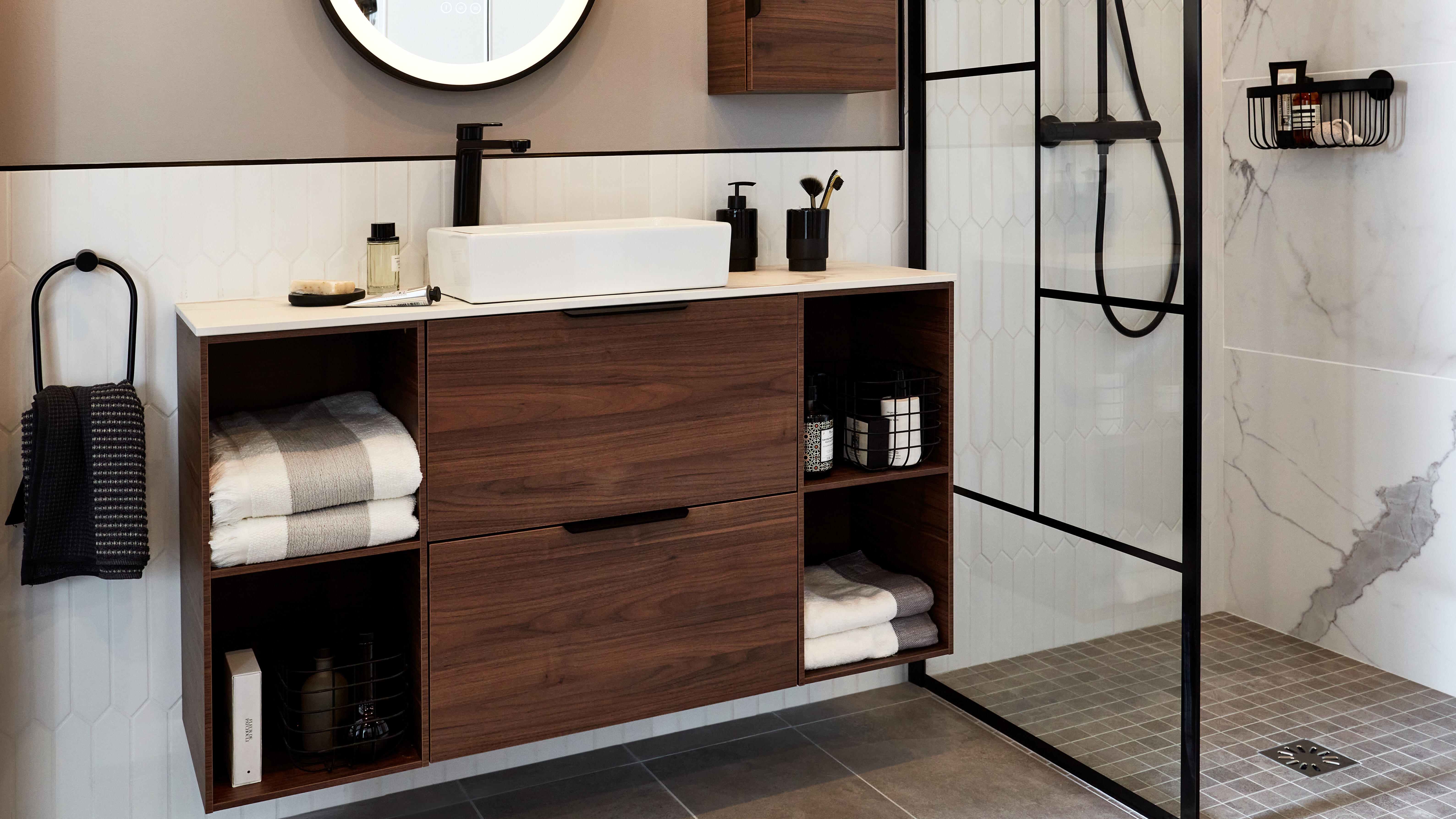 Cesto de duche SENSEA NEO PRETO - 14