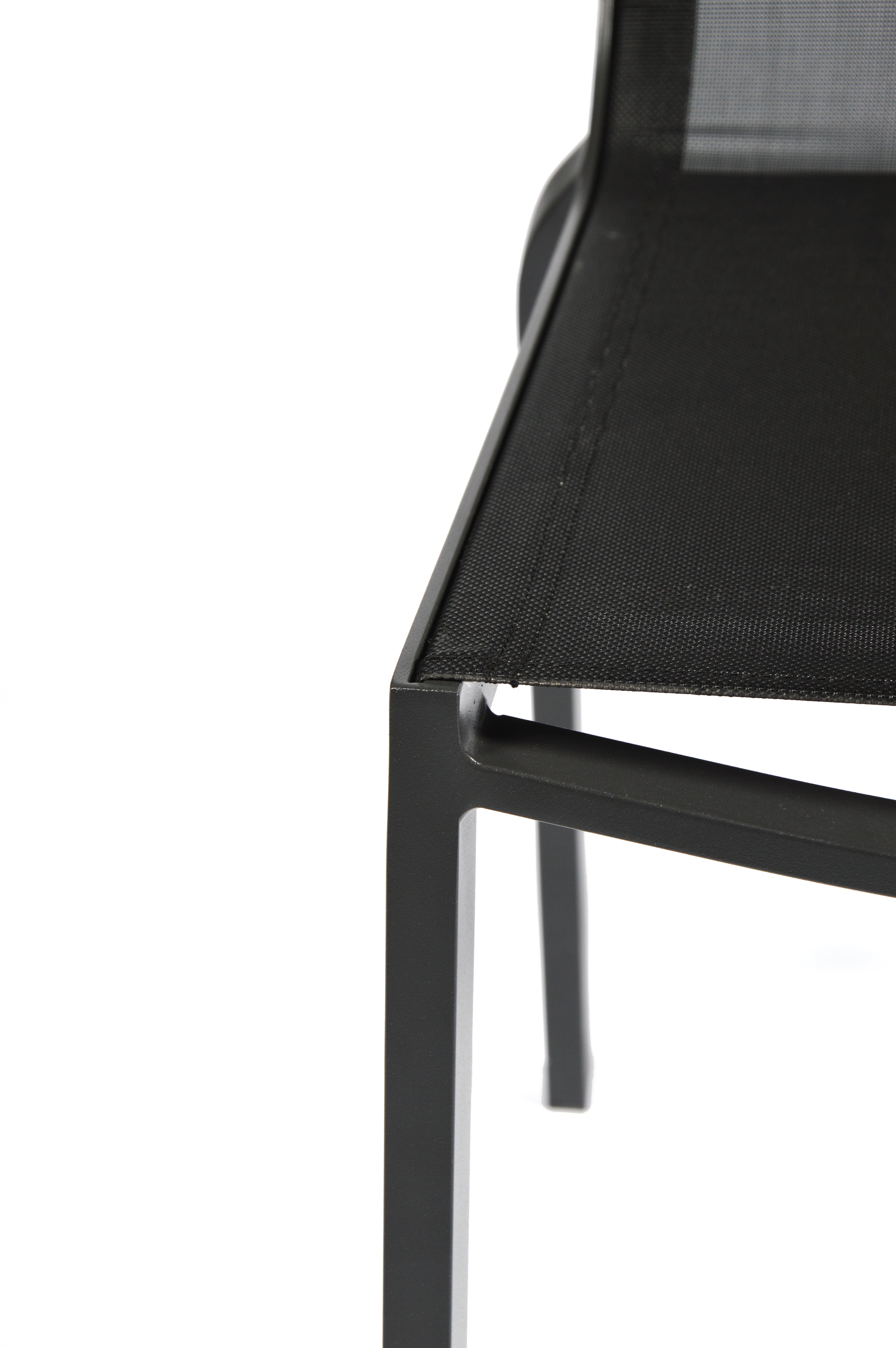 Chaise de jardin en aluminium Horizon anthracite - 8