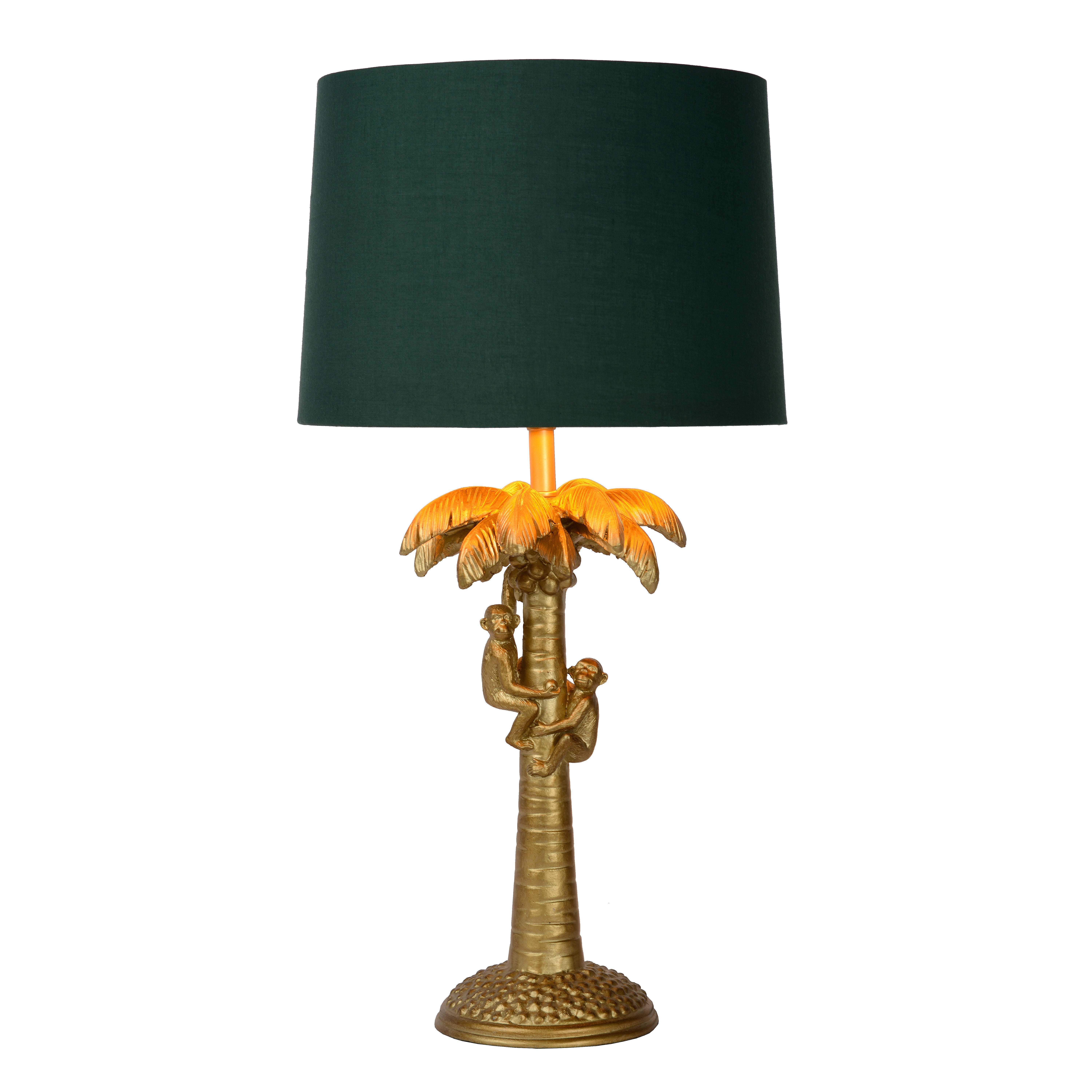 Lampe Coconut, coton, vert, H.50 cm, E27 - 4