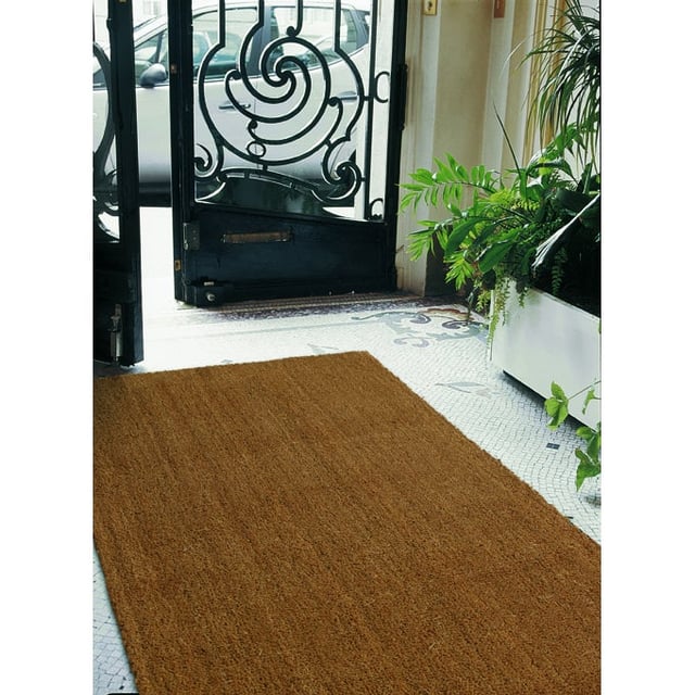 Paillasson coco naturel à la coupe l.100 cm x L.100 cm x Ep.17 mm