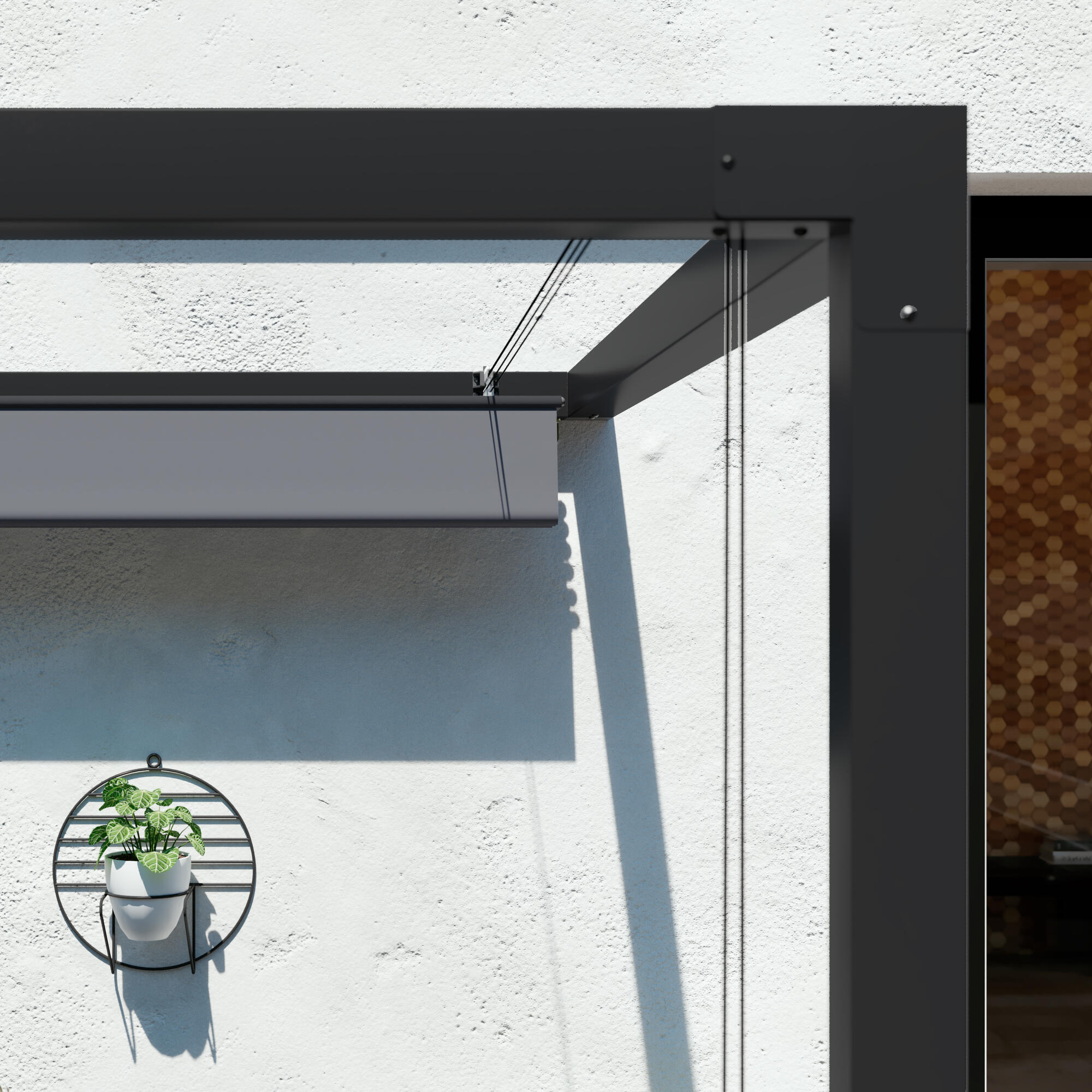 Pérgola de aluminio NATERIAL Manea gris de 260x350 cm - 7