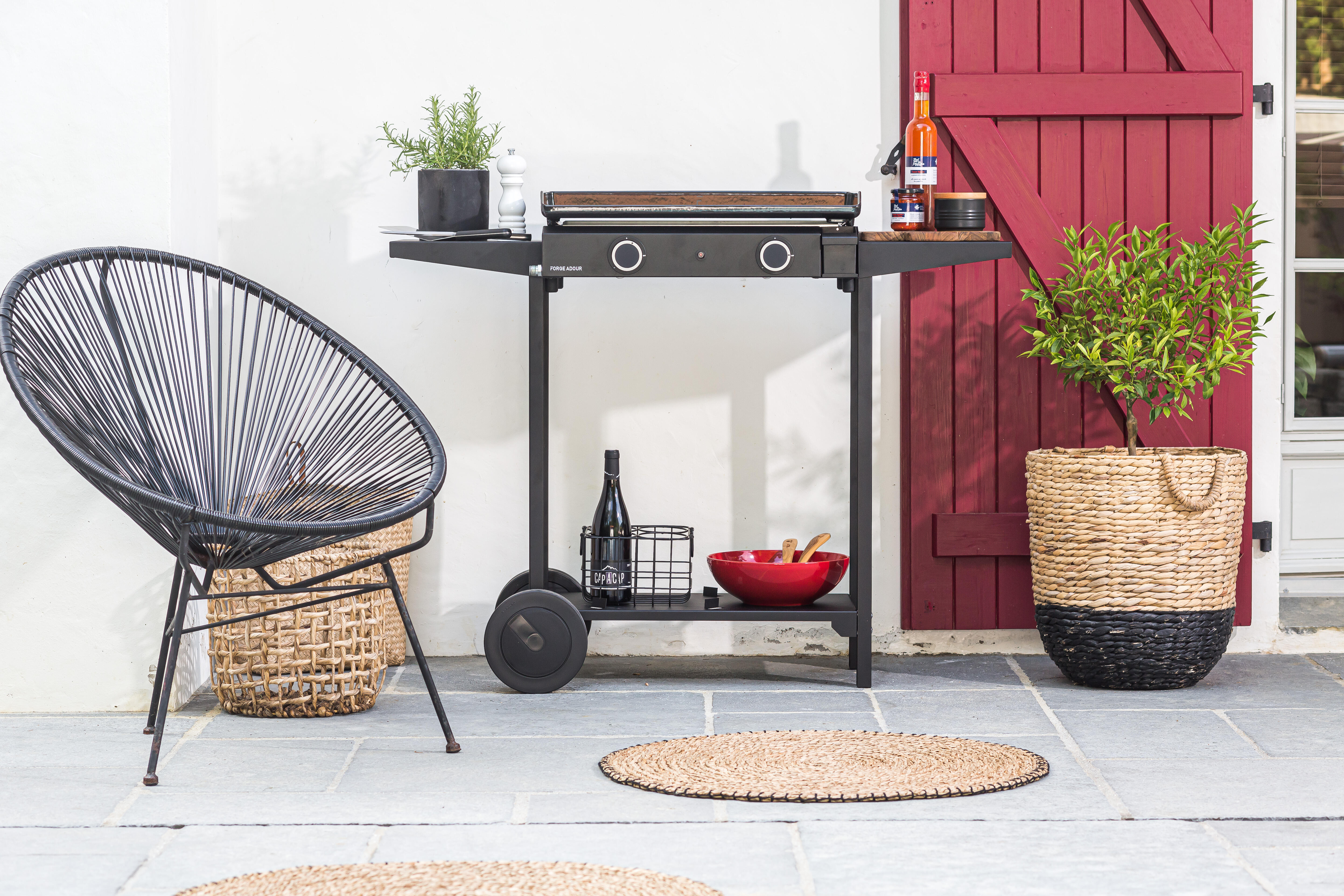 Plancha gaz avec sa plaque en fonte émaillée Base G 60 FORGE ADOUR - 8