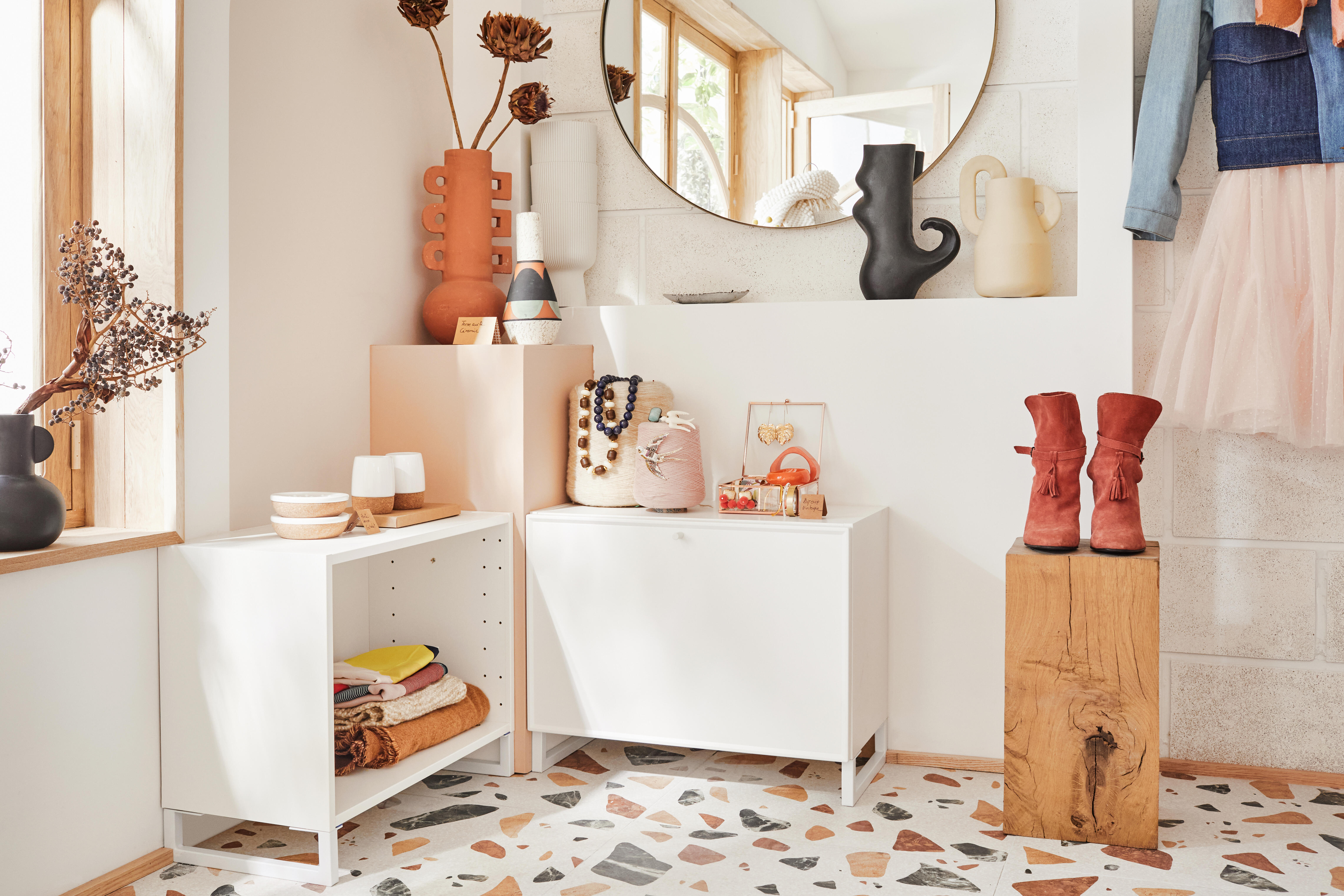 Lustro okrągłe Glam złote śr. 81 cm Inspire - 10