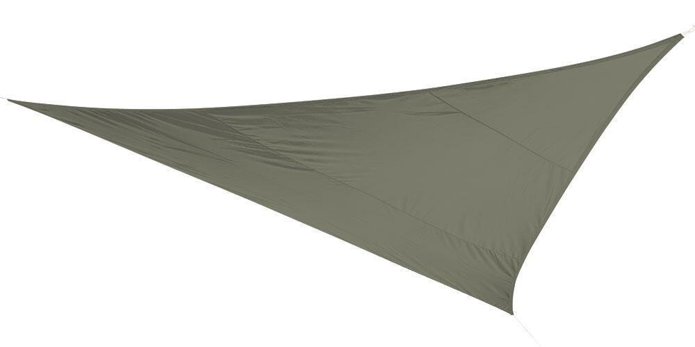 Voile d'ombrage polyester triangulaire kaki Voiidp3ka L.300 x l.300 cm - 2