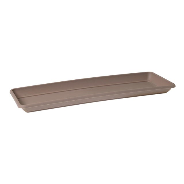 Bama Fioriera effetto legno colore ghiaccio cm 80 con sottovaso