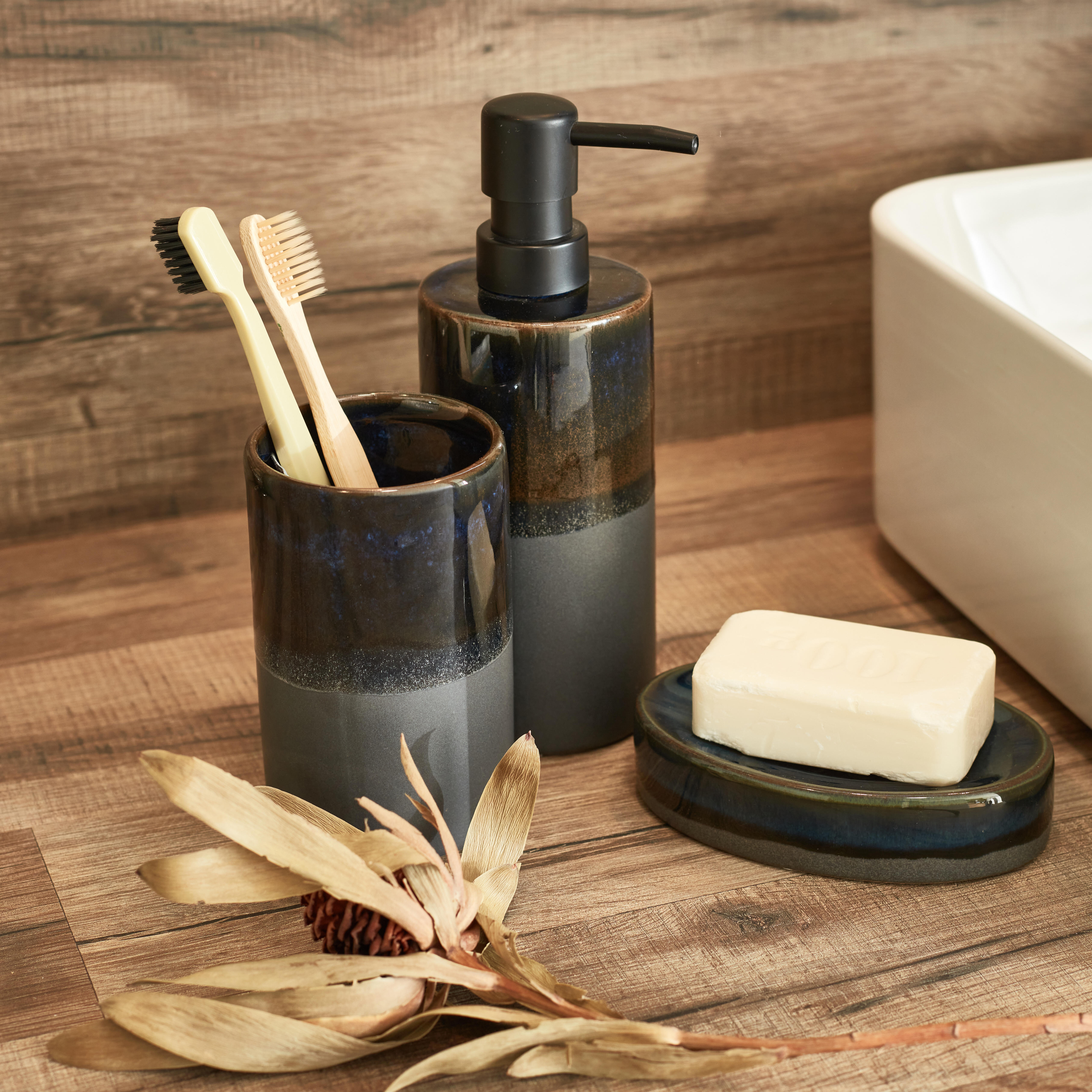 Porte-savon OTTO bleu AZAO - 2