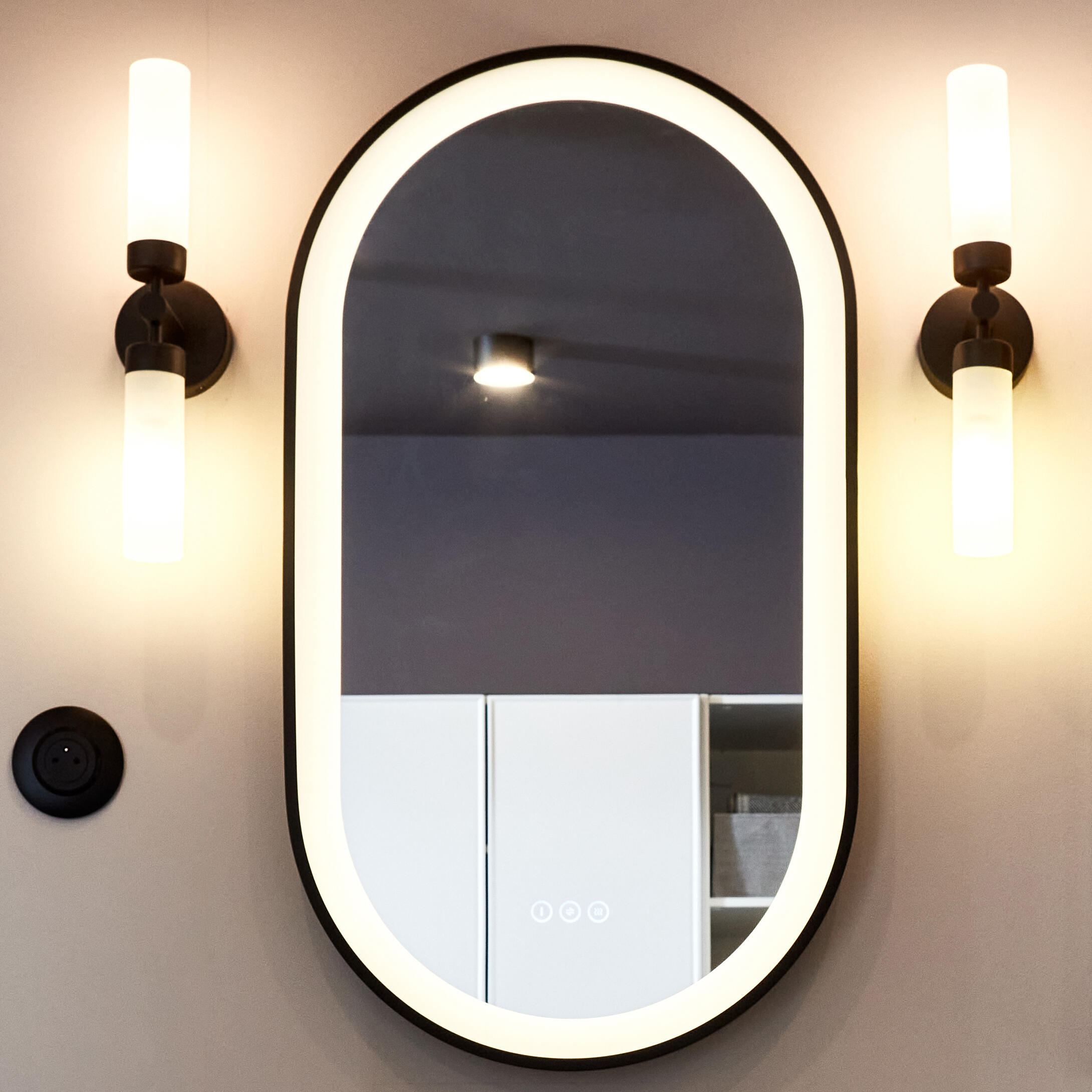 Espelho com iluminação 50x90 cm Mp Glass Swann - 12