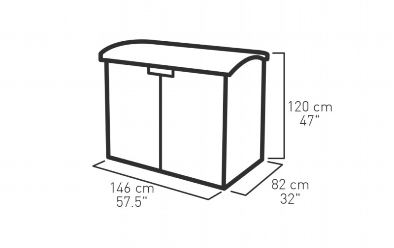 Baule KETER in polipropilene beige L 146 x H 120 x P 82 cm - 13