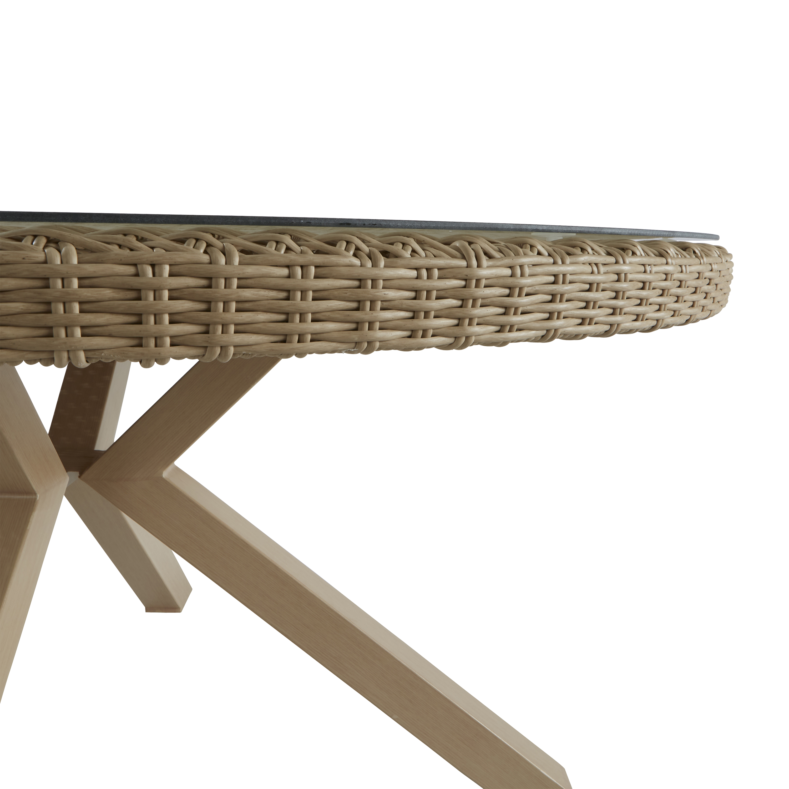 Stół ogrodowy Medena 160cm aluminiowy beżowy Naterial - 9