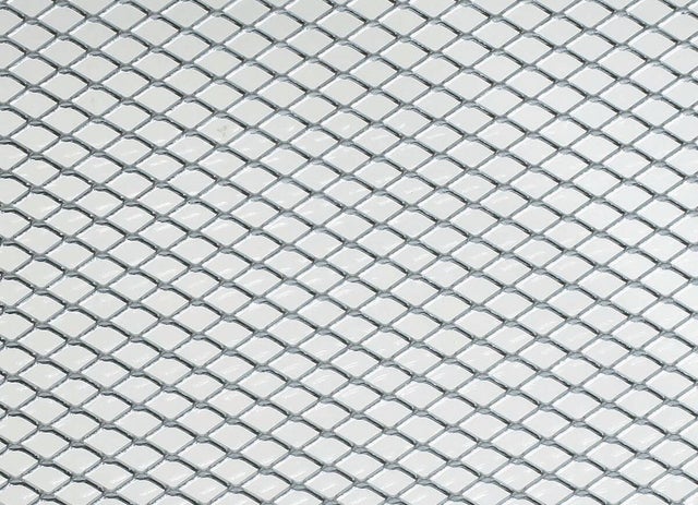 Lamiera in alluminio rete opaco 100x40 cm, 1.7 mm argento