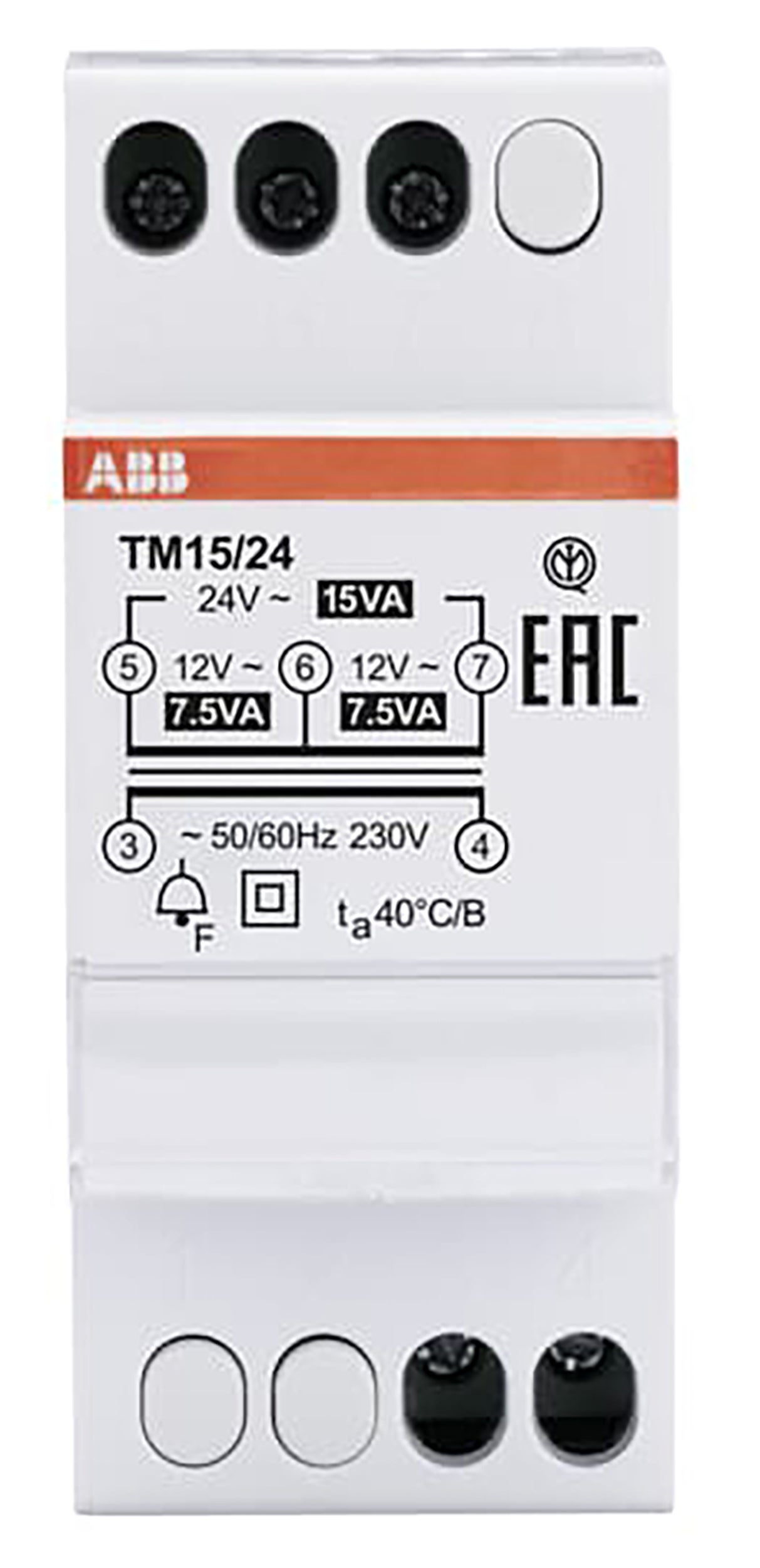 Trasformatore ABB TM15 12/24 2 moduli - 2