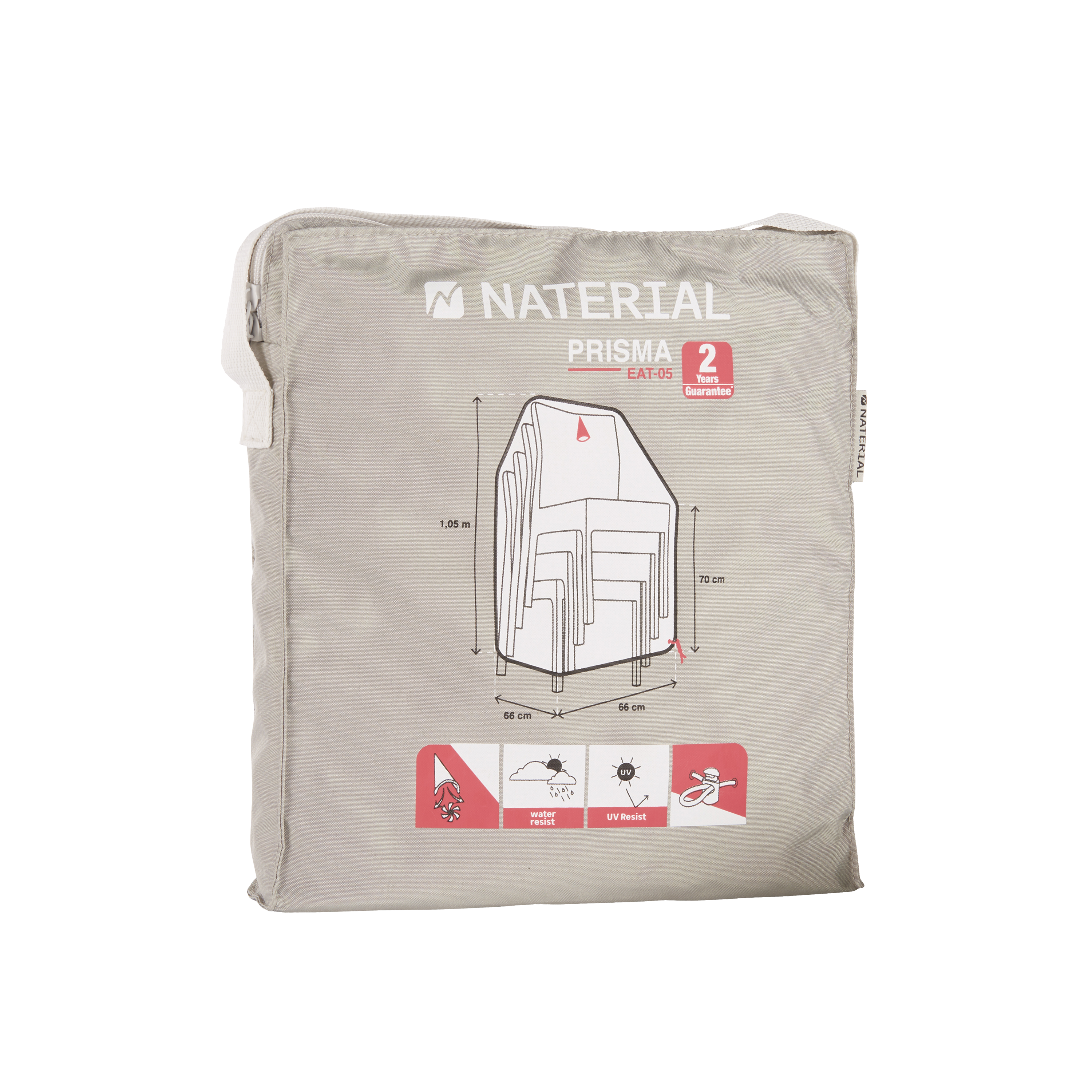 Pokrowiec na krzesło 66x66x105/70 cm Naterial