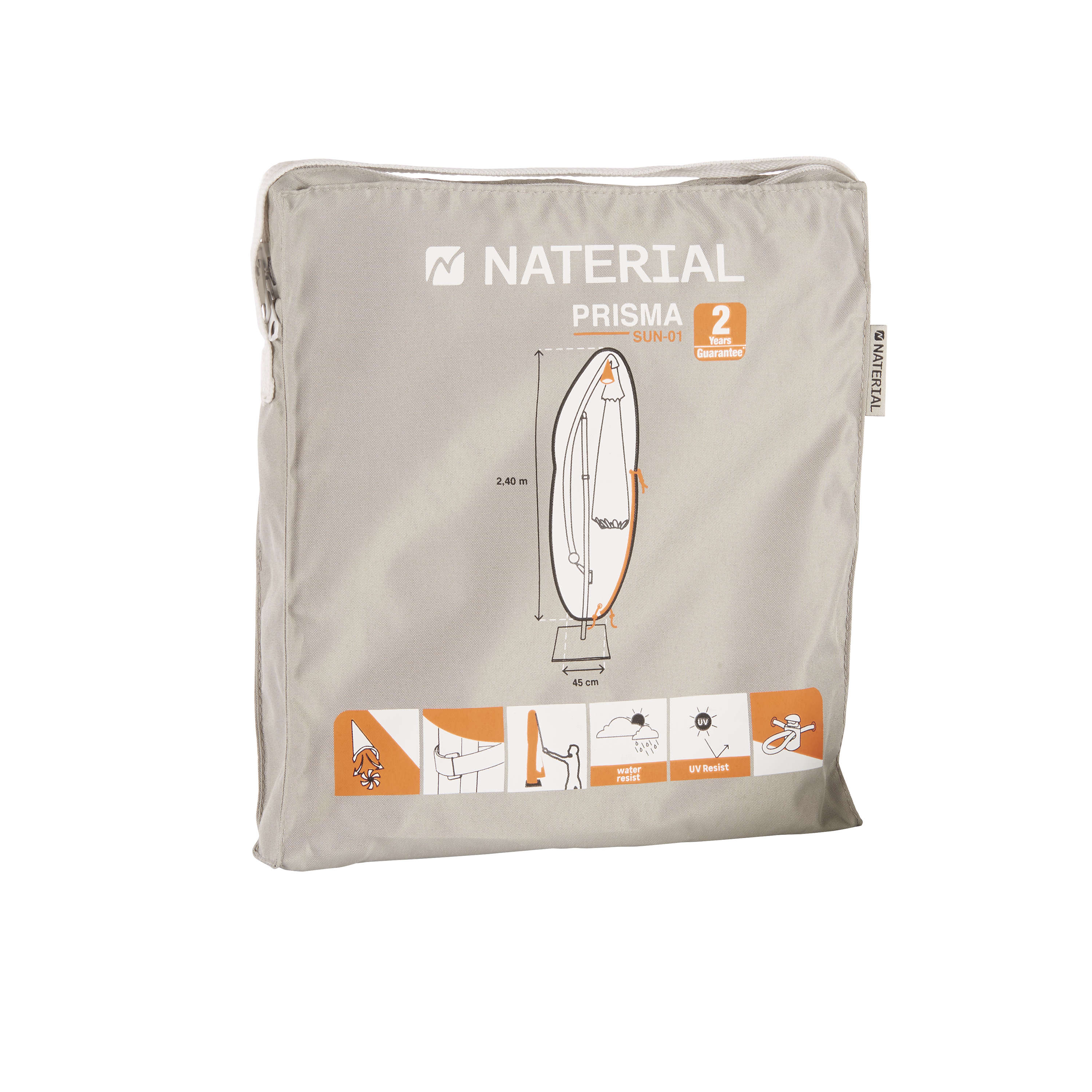 Pokrowiec na parasol ogrodowy 45x45x240 cm Naterial