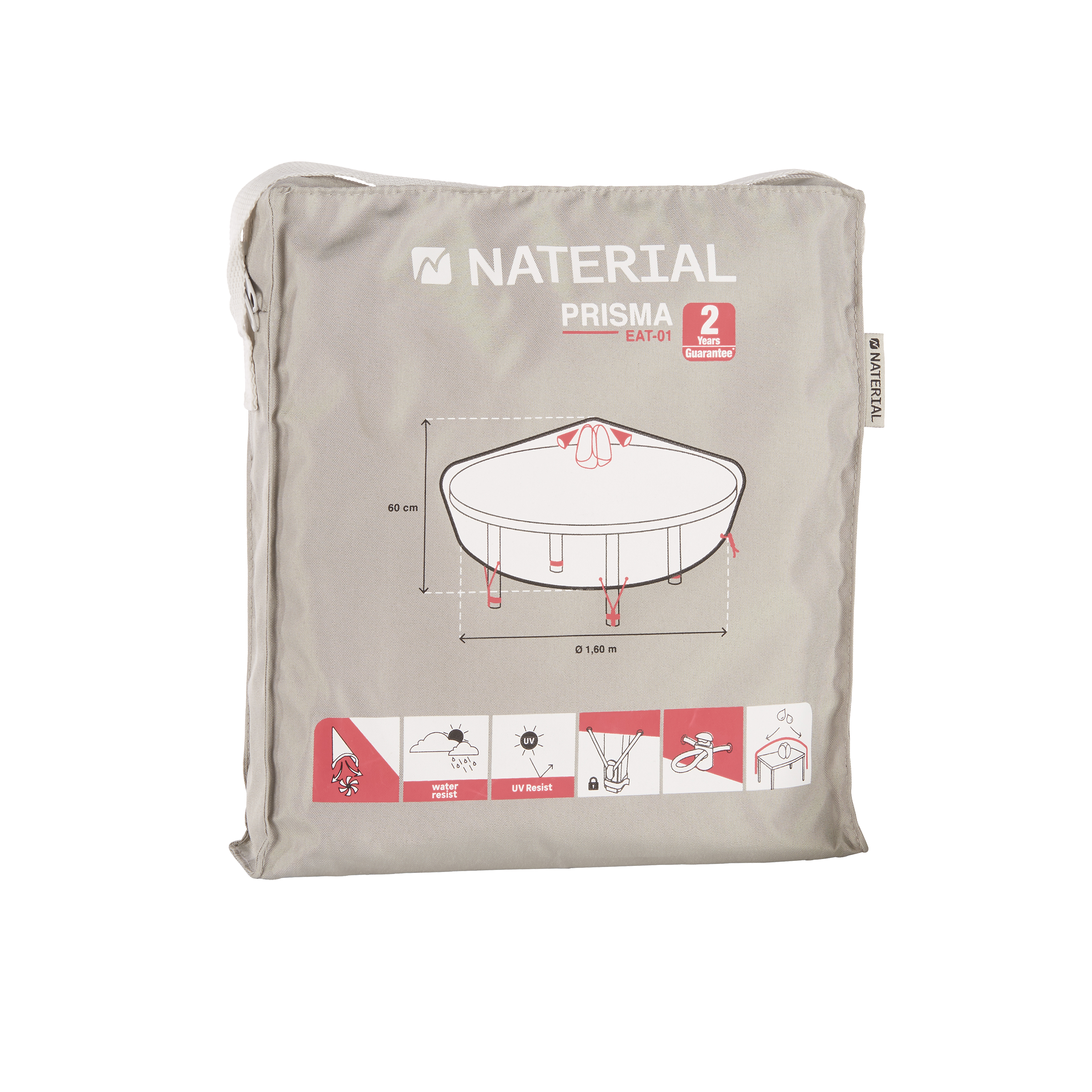 Pokrowiec na stół ogrodowy śr.160 cm Naterial