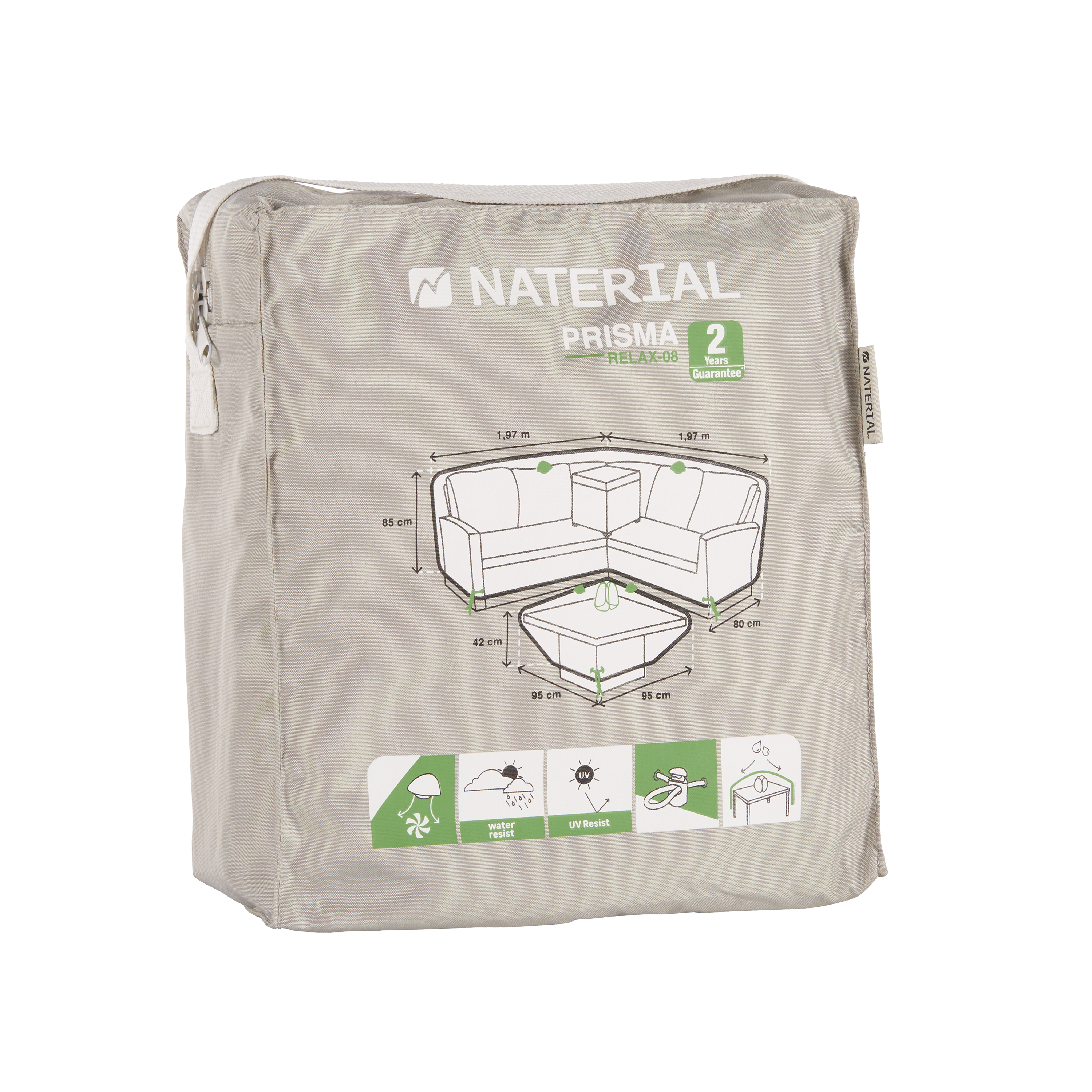 Cobertura para conjunto de canto 197x197x85 cm Naterial - 7