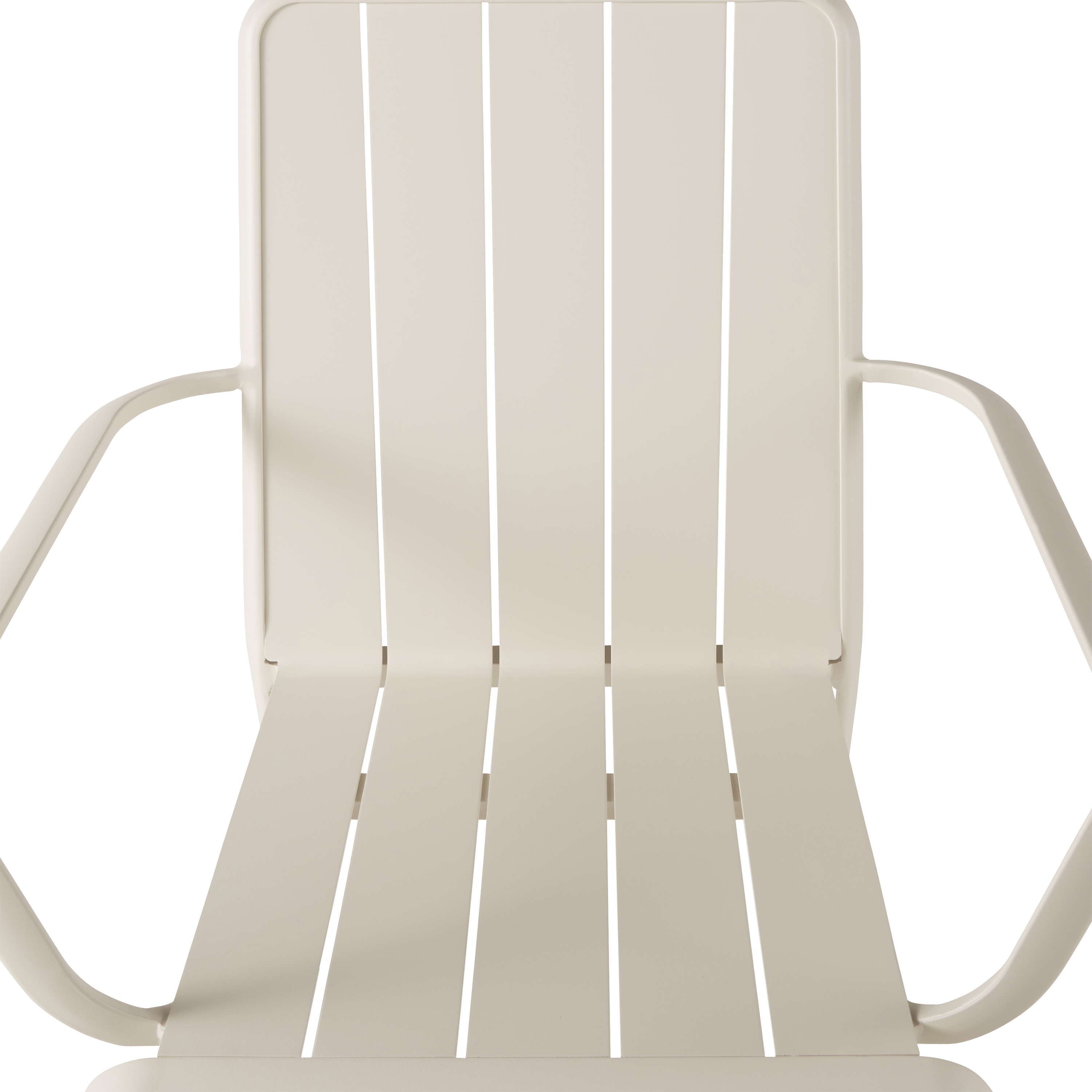 Sedia da giardino con braccioli Idaho NATERIAL, struttura in alluminio beige, seduta in alluminio verde - 8