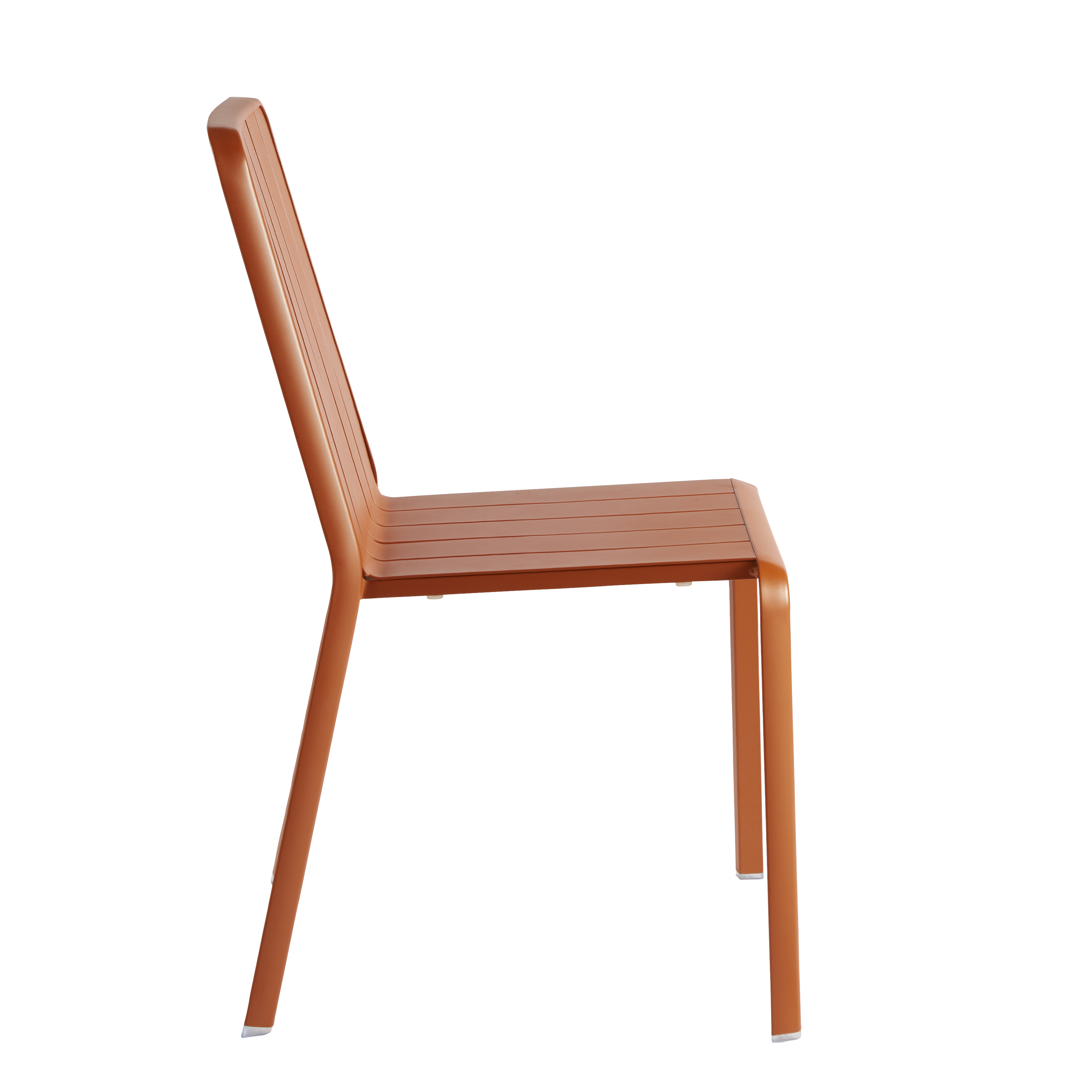 Sedia da giardino in alluminio rosso Idaho NATERIAL, seduta in alluminio arancione - 9